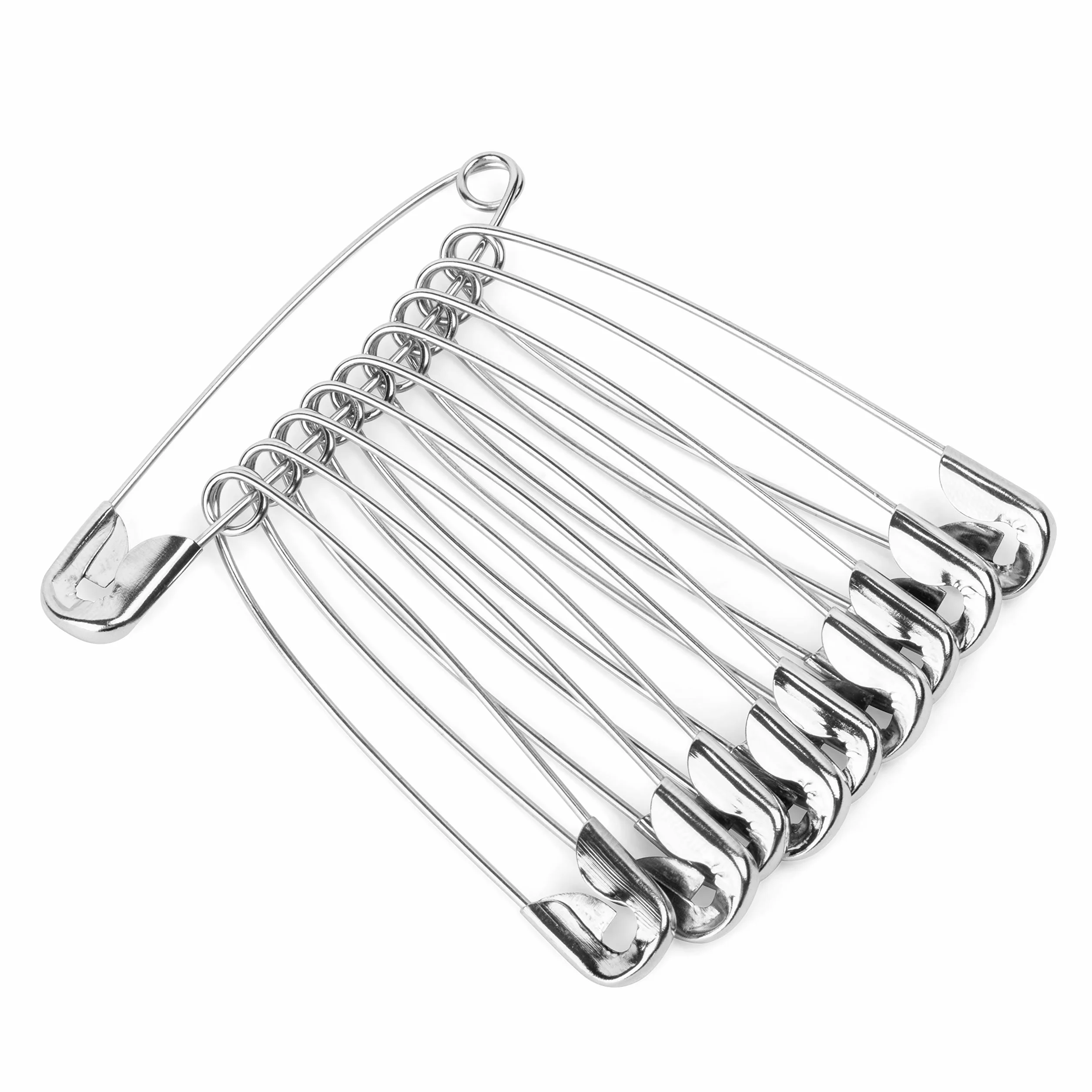 Mr. Pen Spille di sicurezza resistenti 5,1 cm confezione da 200 argento