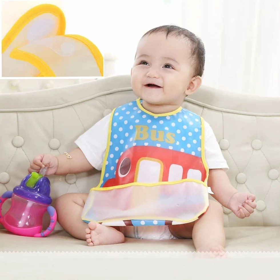 SLOSH Bavaglino Impermeabile in Plastica EVA per Bambino Neonati