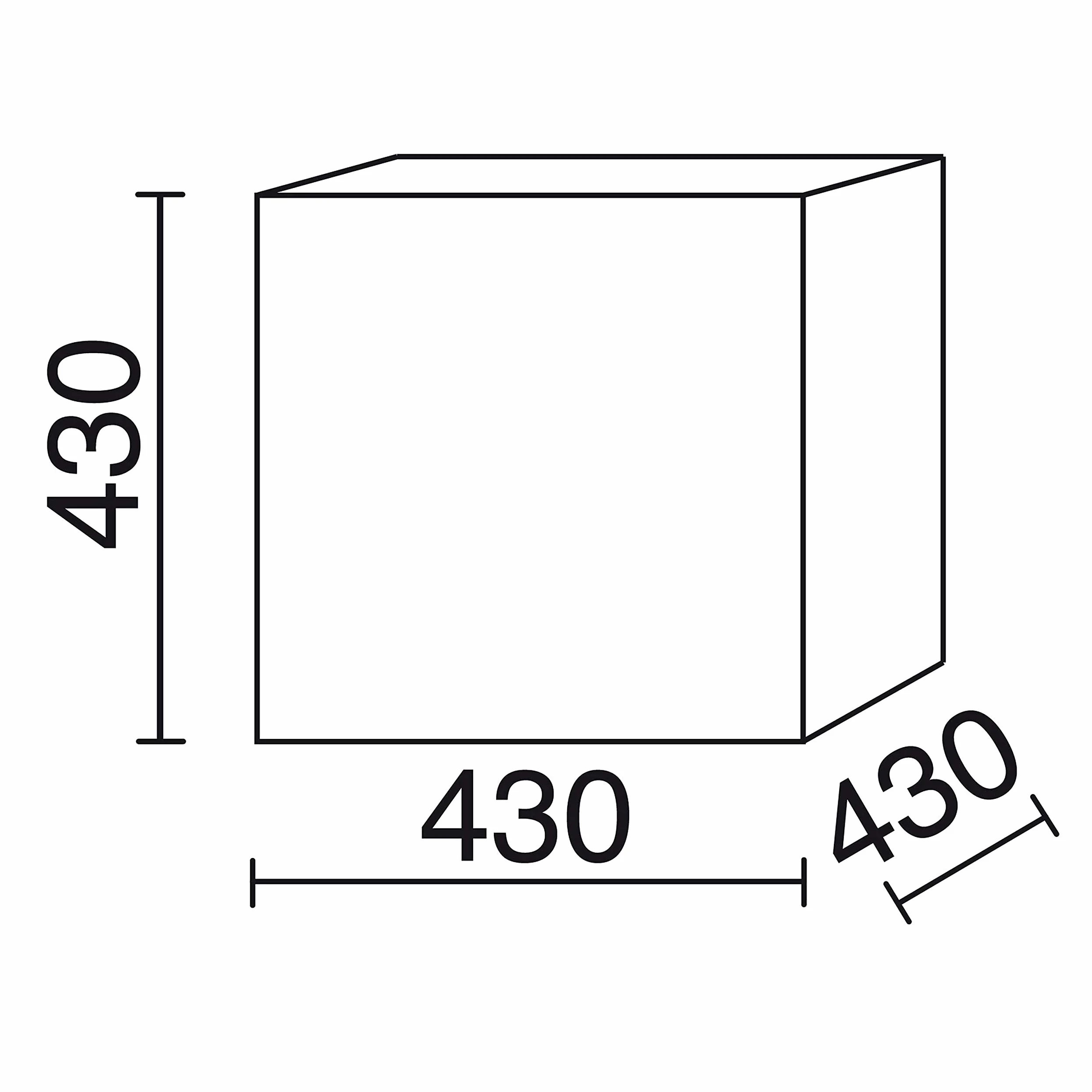 Lampada da terra da esterno BLOCK bianca decorativa IP55 43x43