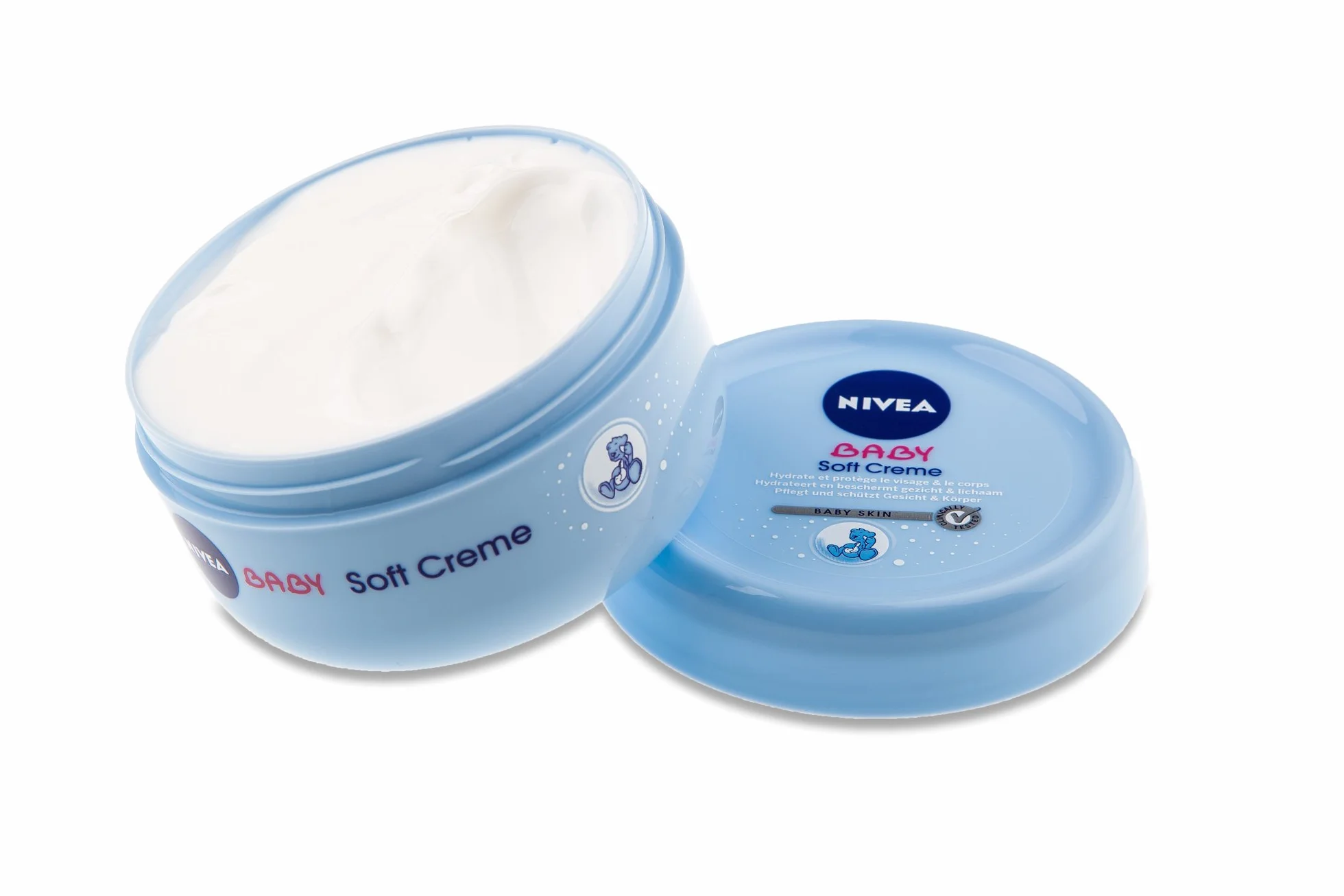 NIVEA BABY Soft Care Cream, crema hidratante para bebés con caléndula, 200 ml