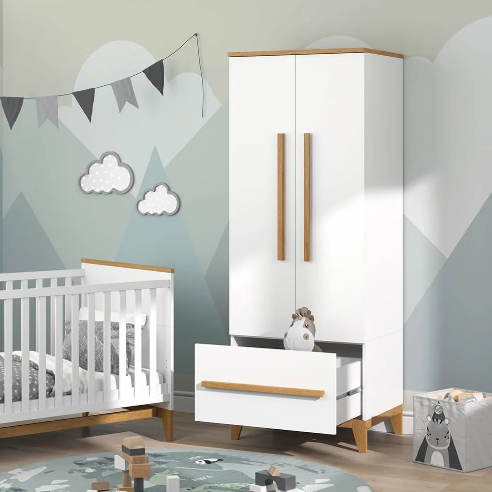 VitaliSpa Guardaroba bambini Malia Bianco 70x186.8 cm