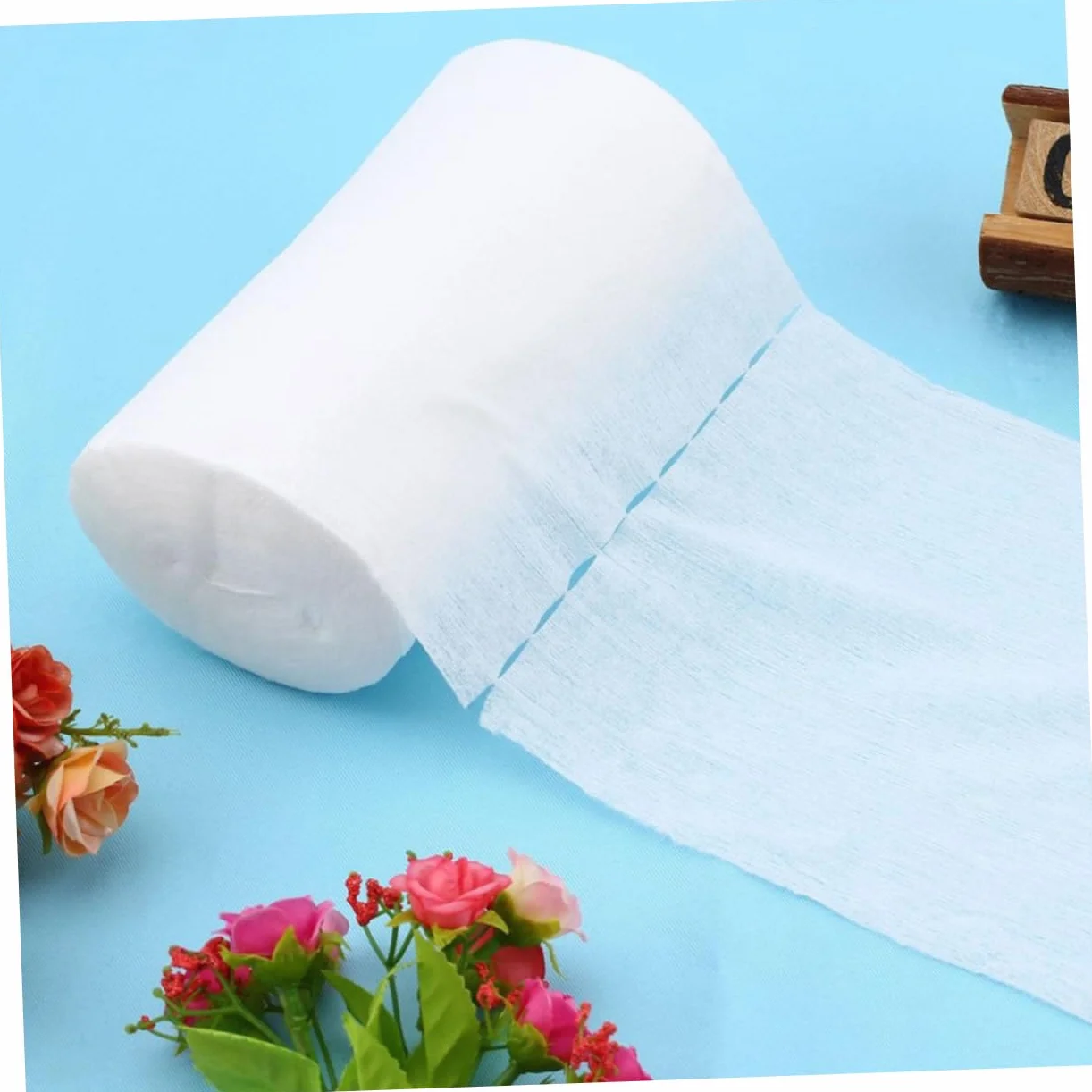 Toyvian 3 rotoli Teli Igienici Monouso Per Pannolini Biodegradabili e Compostabili Fodere Per Pannolino