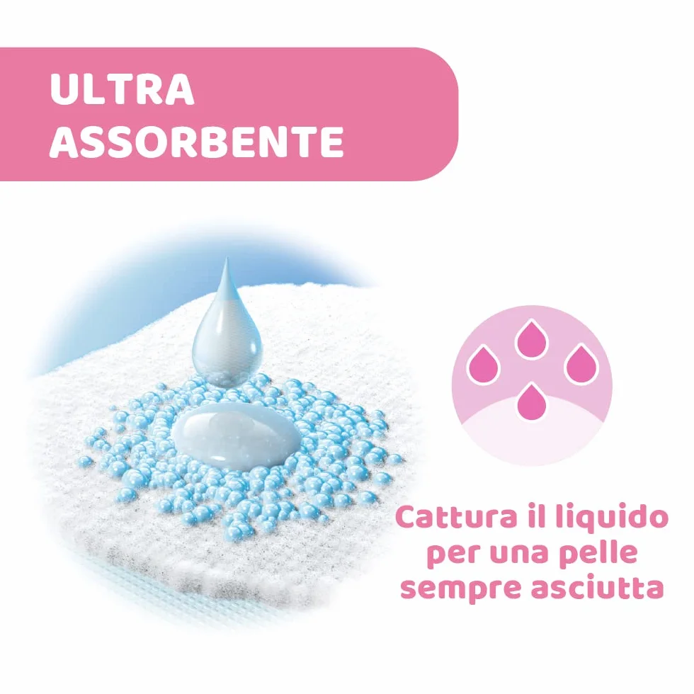 Chicco Coppette Assorbilatte Giorno e Notte, Ultra-Assorbenti, Morbide, Traspiranti, 30 Pezzi, Bianco