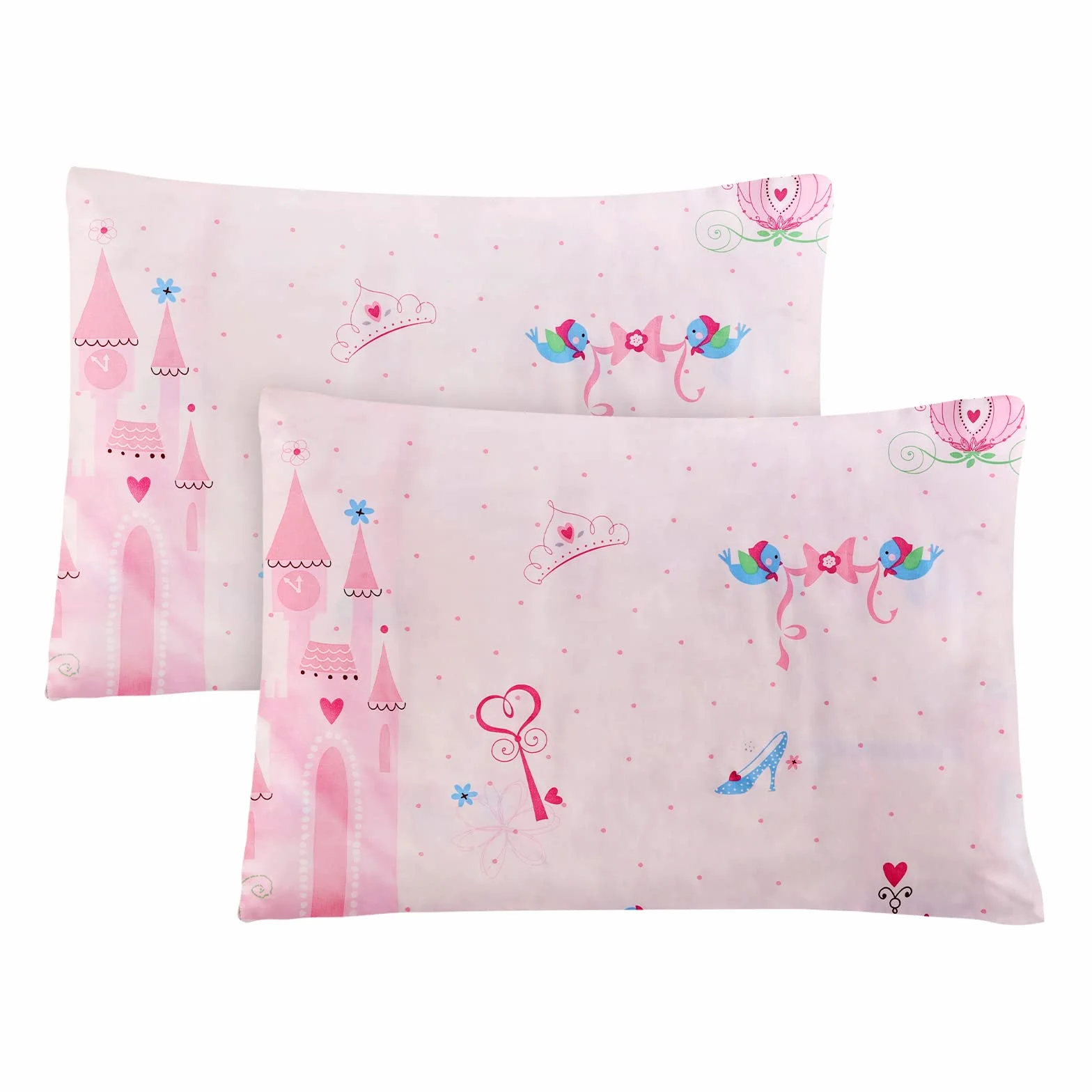 Federa per Cuscino 40 x 60 cm Cotone Morbida Traspirante Chiusura a Busta 2 Pezzi