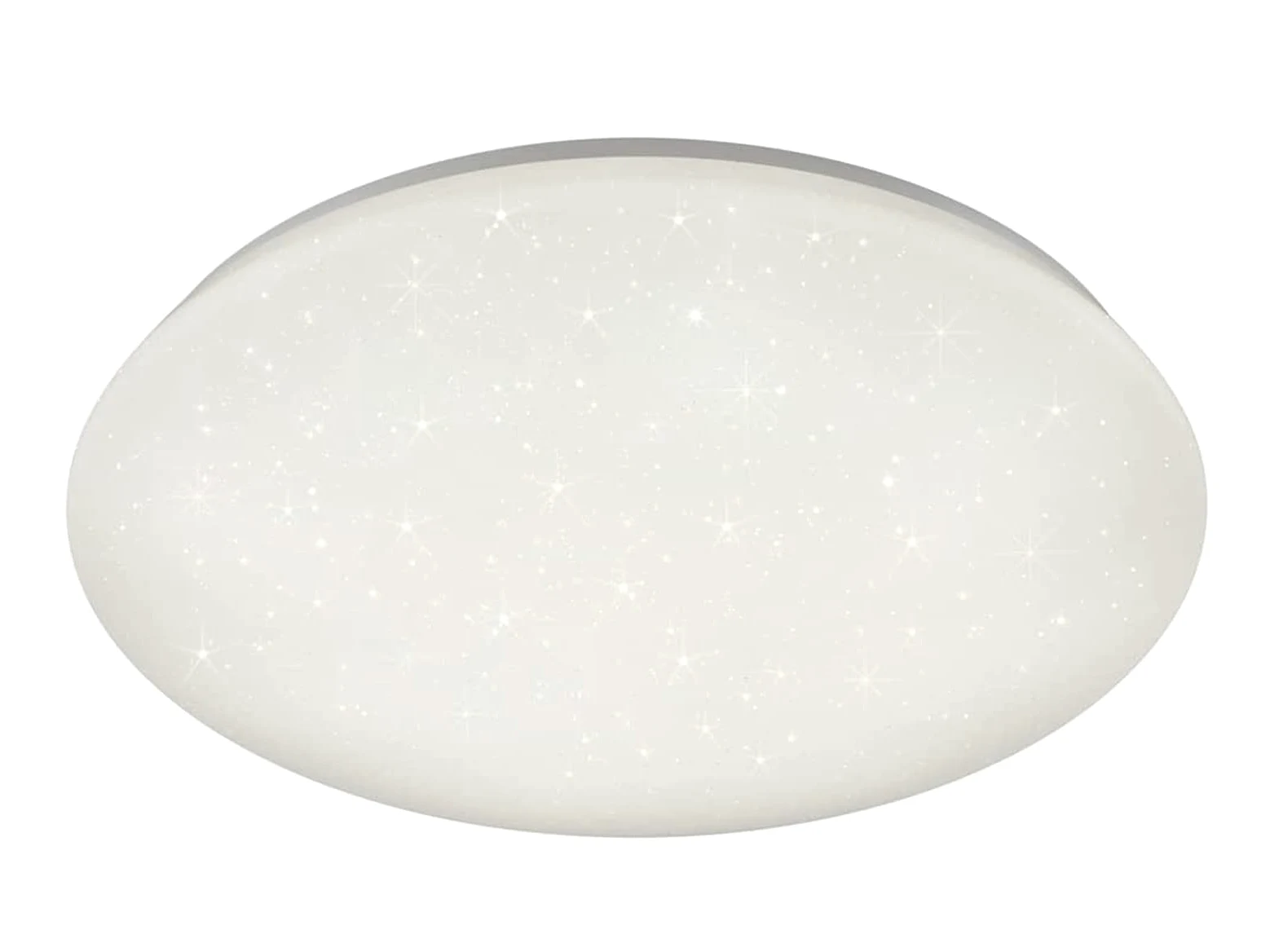 Reality Potz Plafoniera LED, Tonda, Diffusore, IP44, Effetto Cielo Stellato con Dimmer a Scatto Diametro 50 cm, Integrata, 21 watts, Bianco