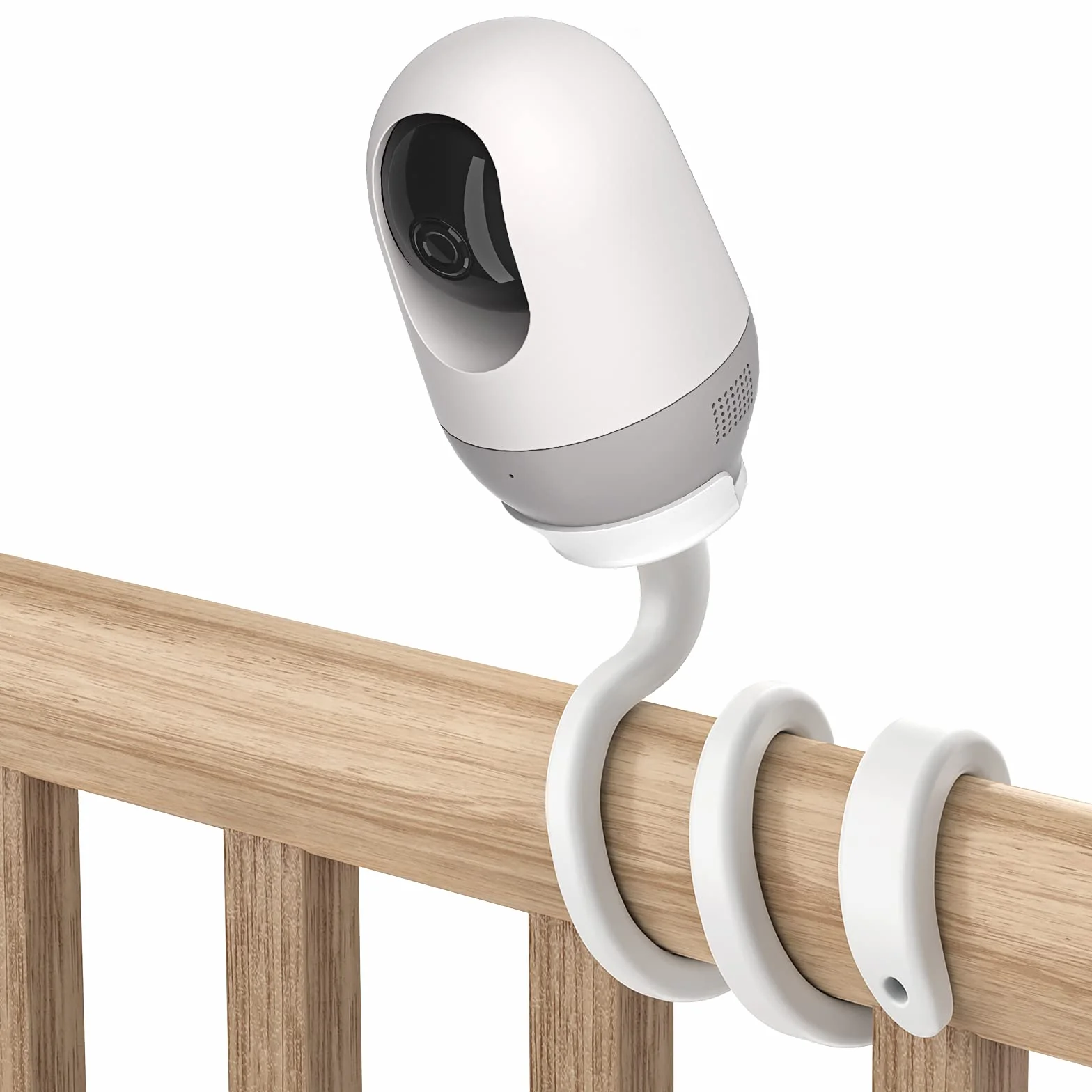 HOLACA Nooi e Supporto flessibile baby monitor fotocamera 2K telecamera sorveglianza interna bianco