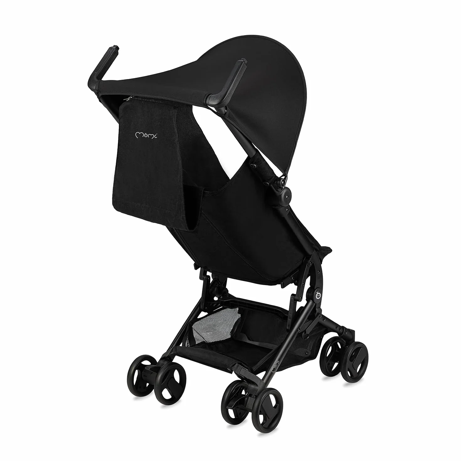 MoMi GRACE Passeggino leggero bambini 6 mesi pieghevole compatto viaggio cappottina parasole regolabile schienale reclinabile cintura 5 punti 15 kg zaino trasporto