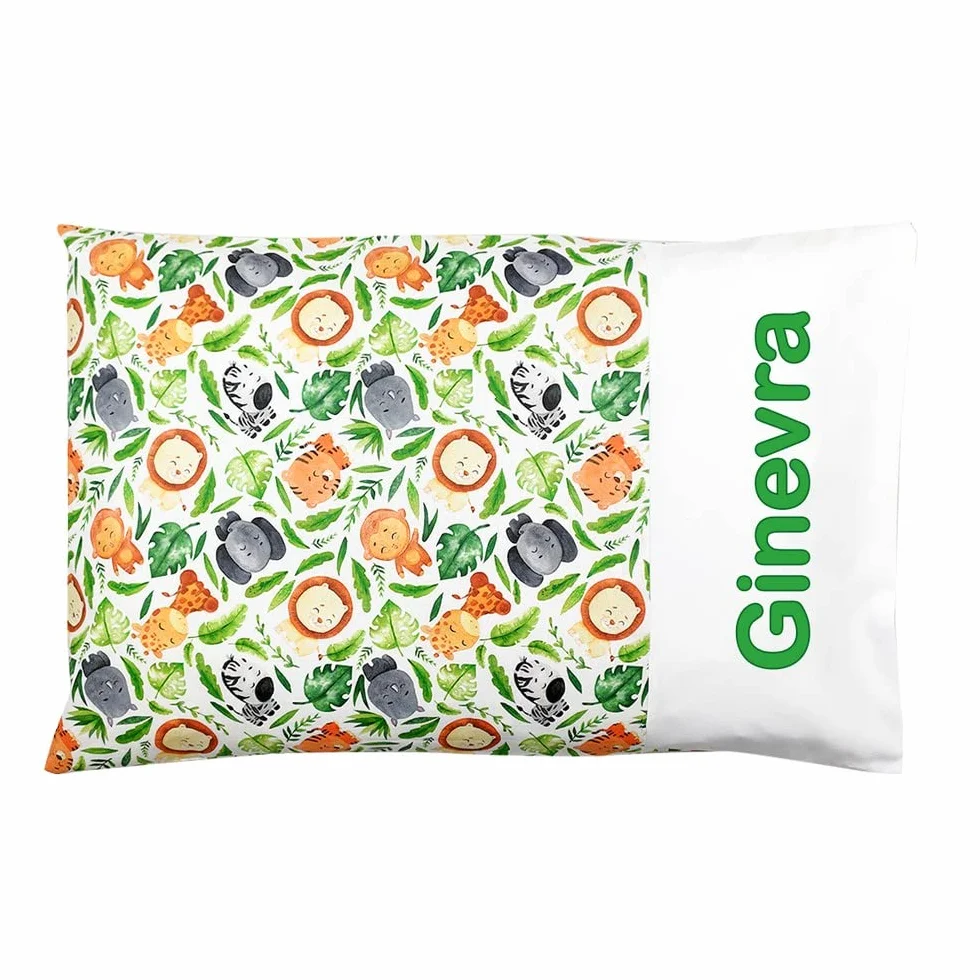 Poduszka personalizowana z imieniem dla dziecka 40x60 cm, wzór Dżungla, idealny prezent