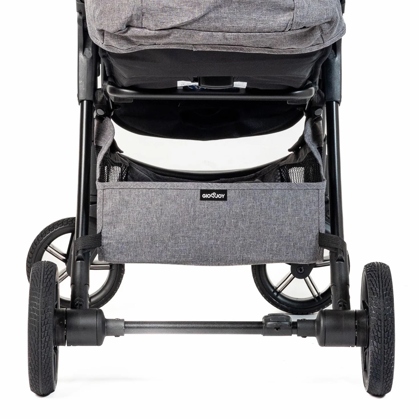 Passeggino Leggero 0-22 kg G-Moove, Telaio Nero, Tessuto Grigio