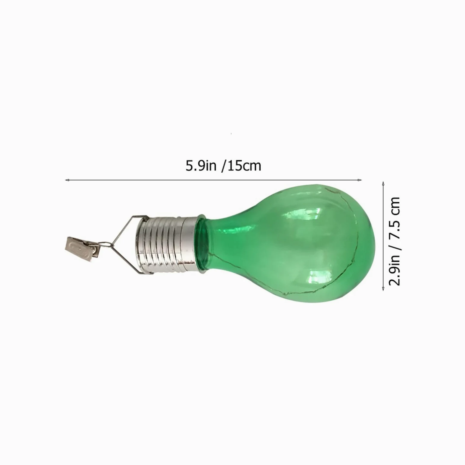 Beavorty Lampadine Solari da Esterno LED Impermeabili a Energia Solare, Set da 5 Luci Sospese Clip per Decorazioni da Giardino, Luci Solari Creative per Aree senza Alimentazione Elettrica