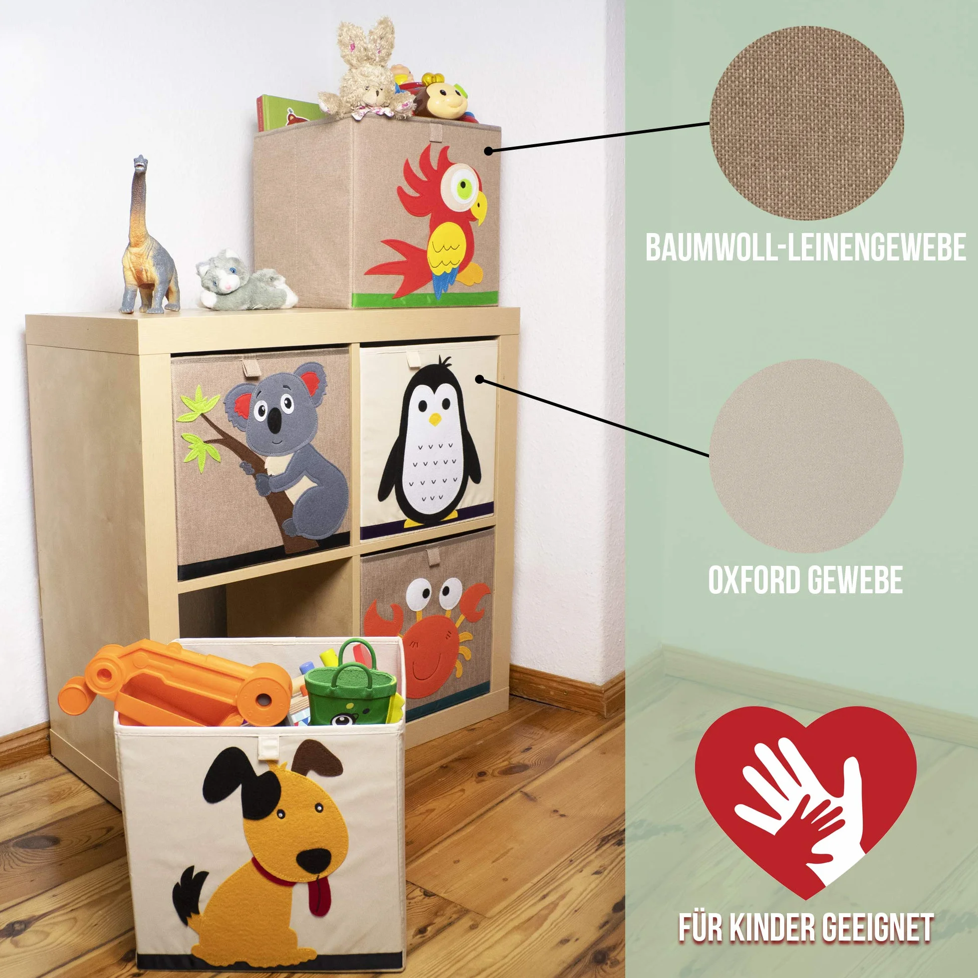 Scatola portaoggetti per bambini con motivo api, giocattolo per scaffali cubi, cestino per cameretta