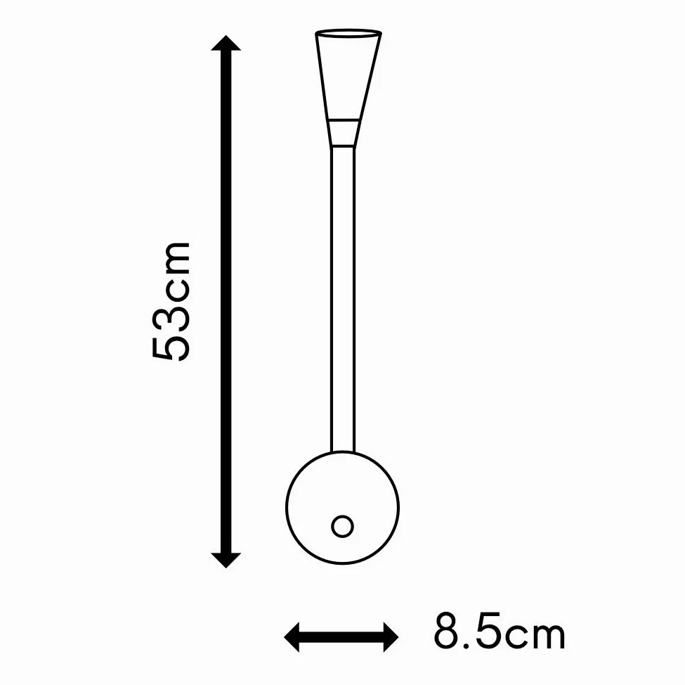 Lampada da letto a LED 'Tulipano I' 4.5W Lampada da lettura Luce da letto nera bianca, colore: nero