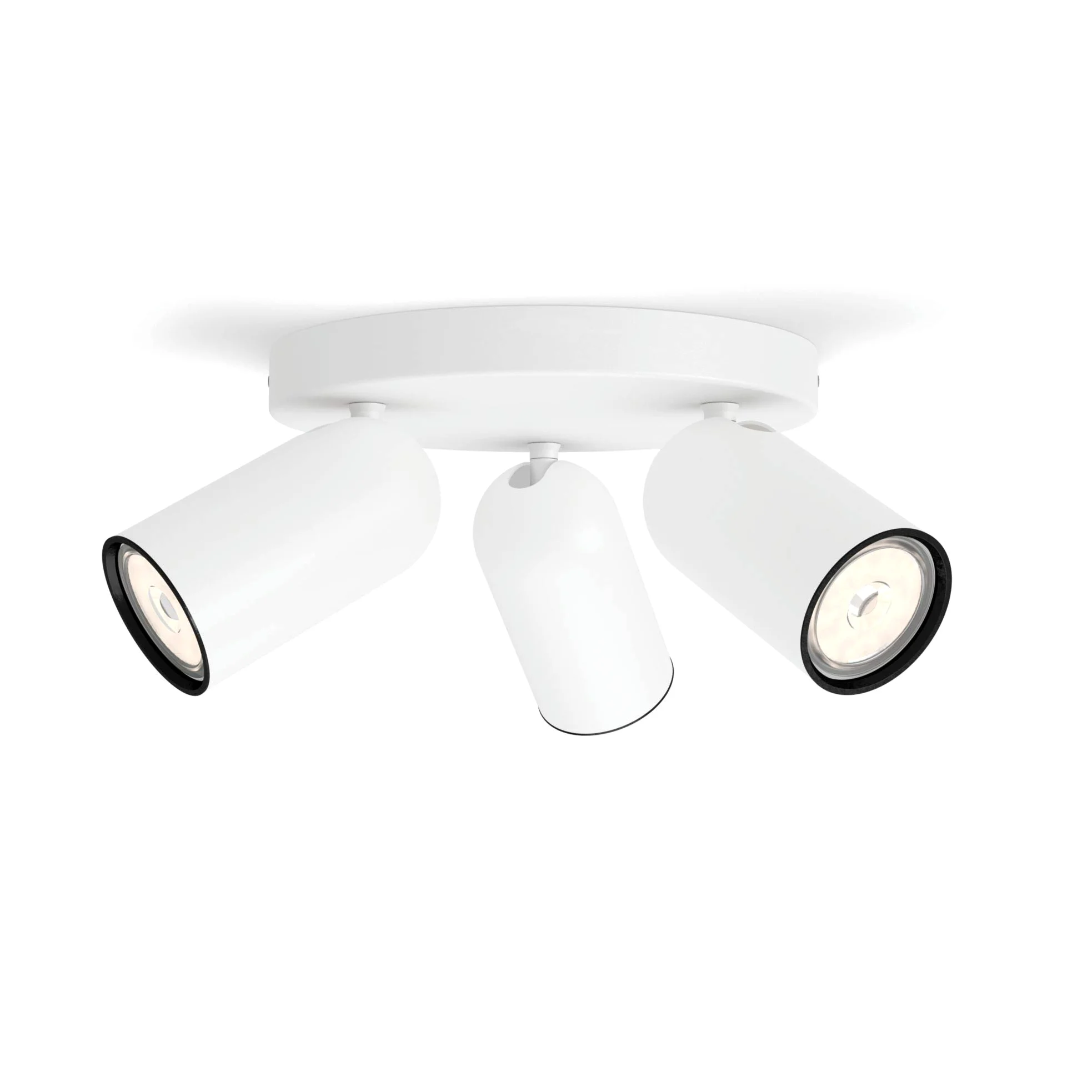 Philips LED, Lampadario a Faretti, 3 Punti Luce, Bianco, Testa orientabile, Bianco