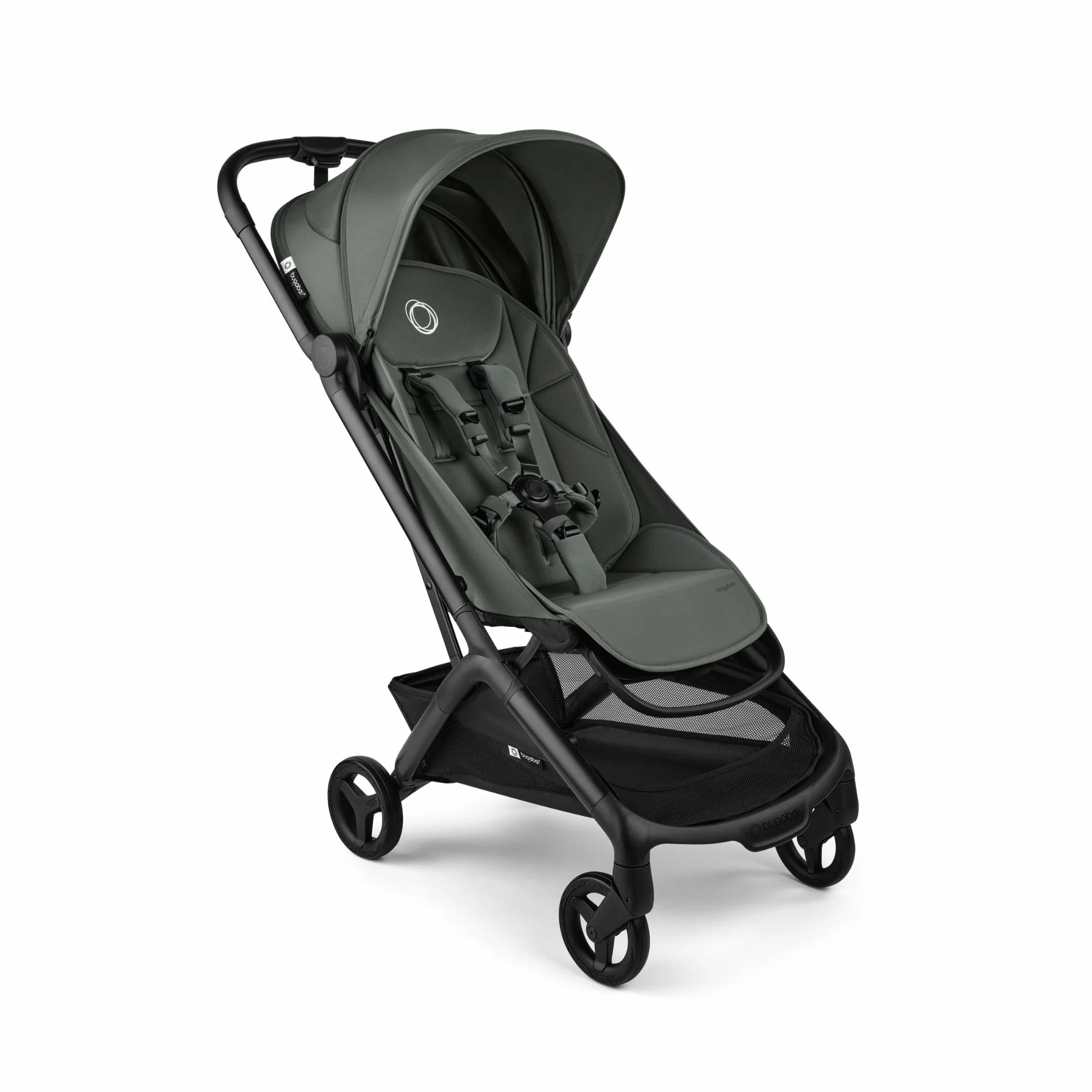 Bugaboo Butterfly 2 Passeggino Leggero da Viaggio Dimensioni Cabina, Portatile, Piegabile con Una Mano, Seduta Reclinabile, Cestino Portaoggetti, Tracolla - Forest Green