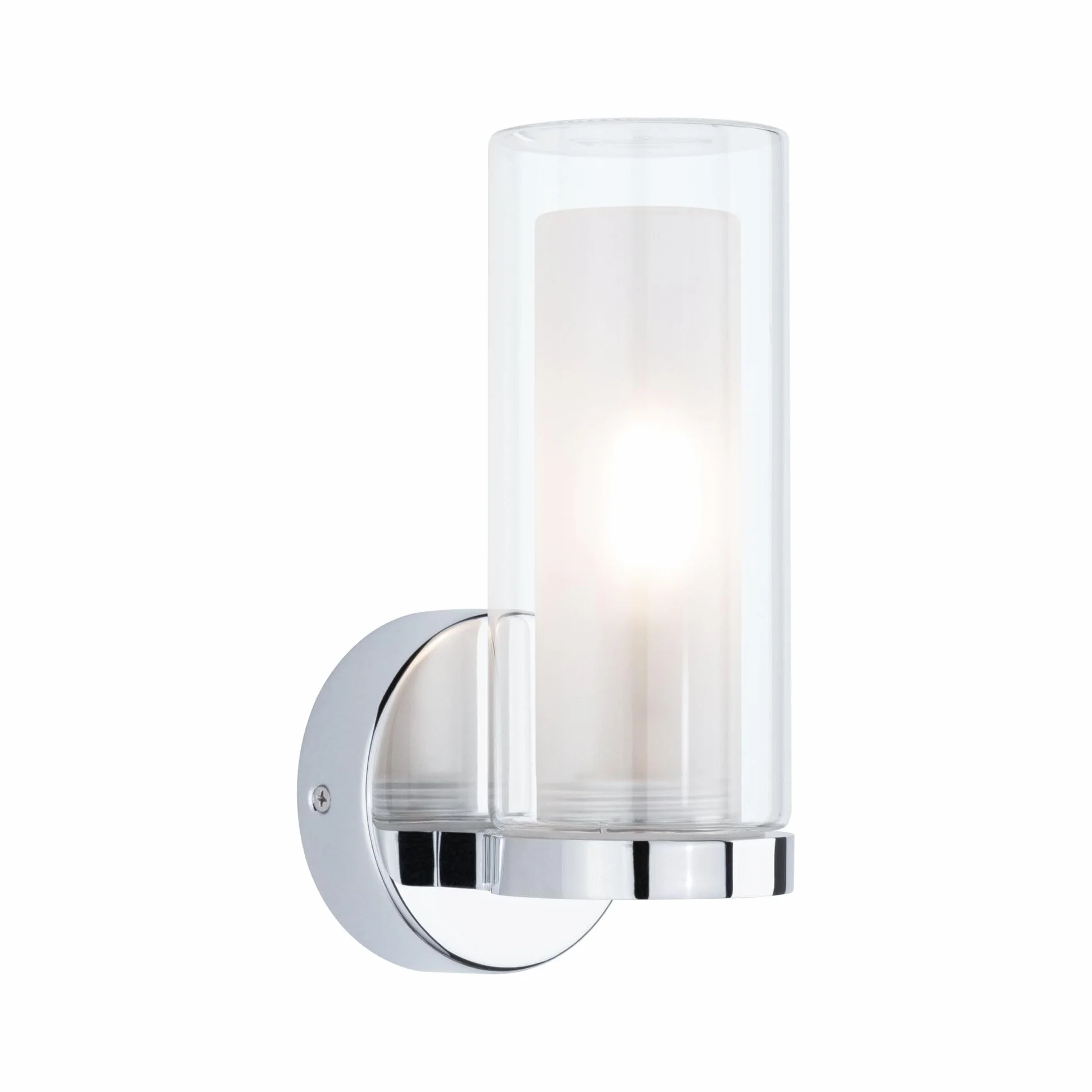 Paulmann 71076 Applique Selection Bathroom Luena IP44 E14 230 V max 20W dimmerabile cromo, vetro, luce da bagno a una fiamma