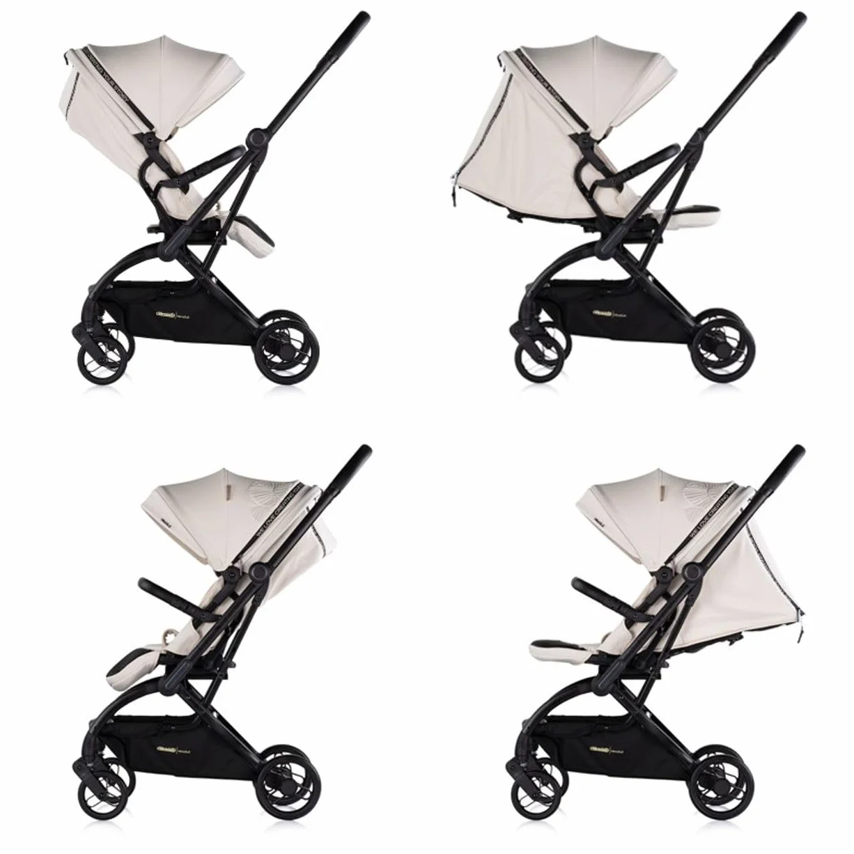 Chipolino Revolut carrozzina passeggino girevole 360 gradi pneumatici EVA