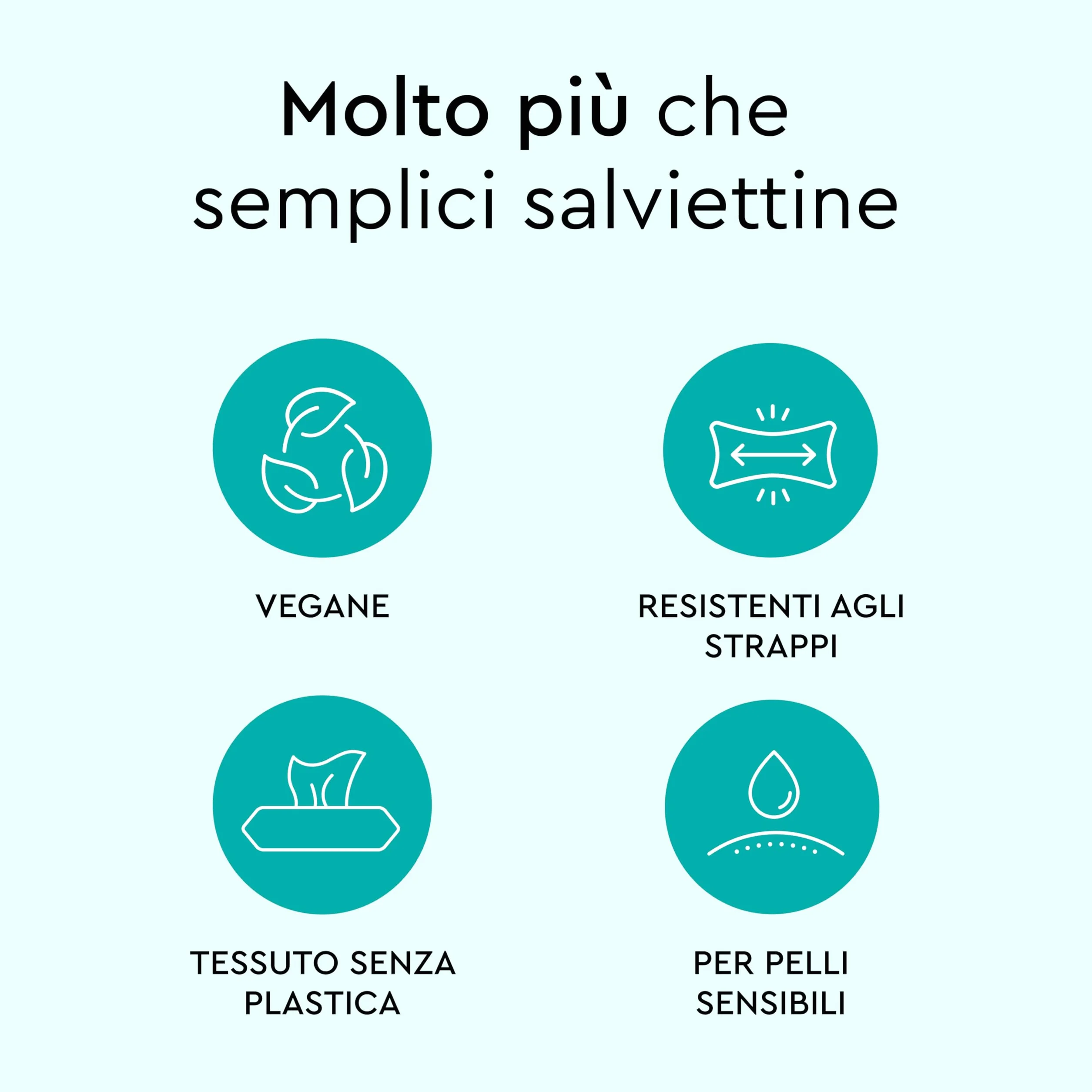 LILLYDOO Salviettine con Prebiotici 300 pezzi (5x60) Extra delicate senza profumi tessuto senza plastica