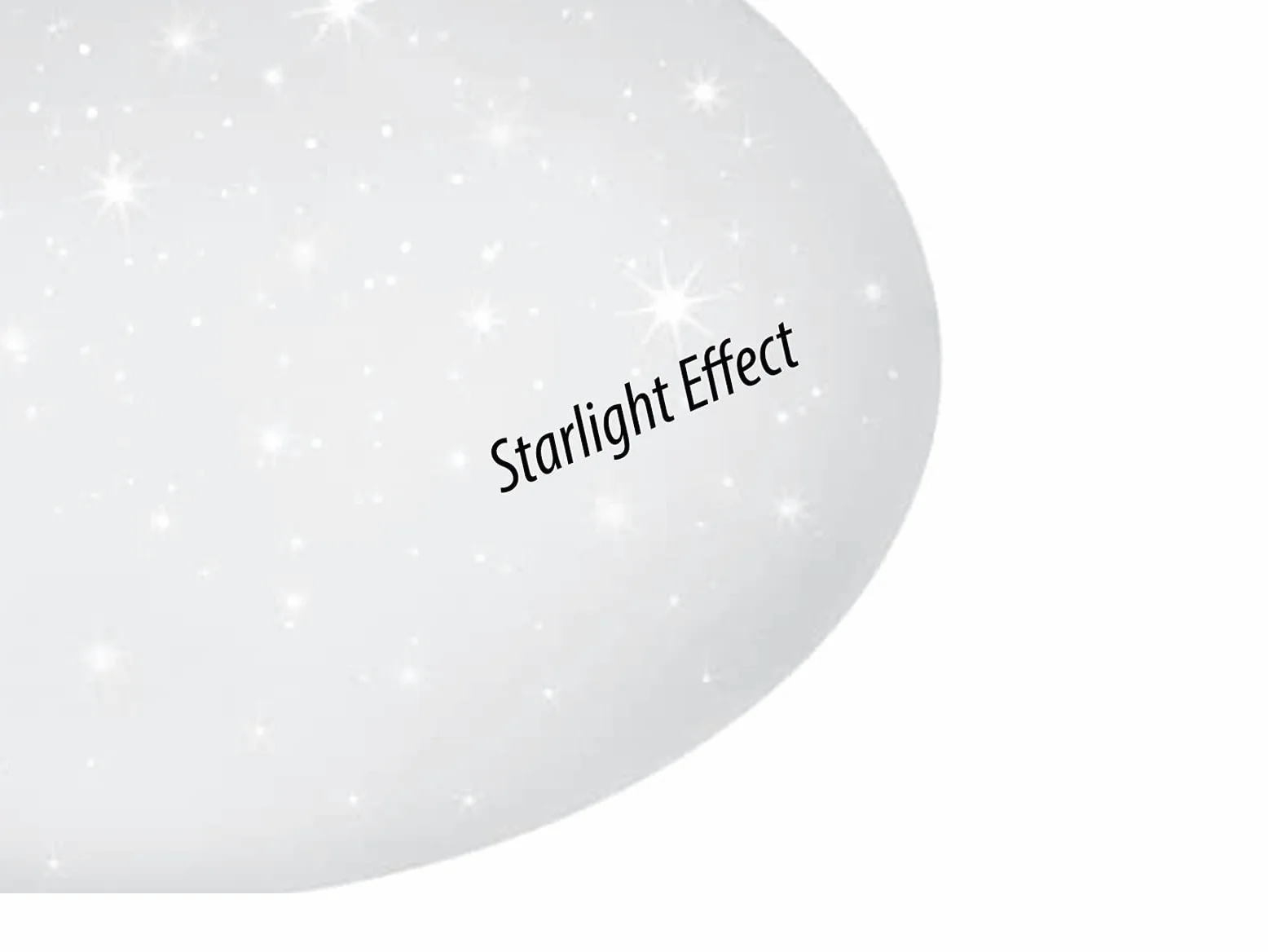 Reality Potz Plafoniera LED, Tonda, Diffusore, IP44, Effetto Cielo Stellato con Dimmer a Scatto Diametro 50 cm, Integrata, 21 watts, Bianco