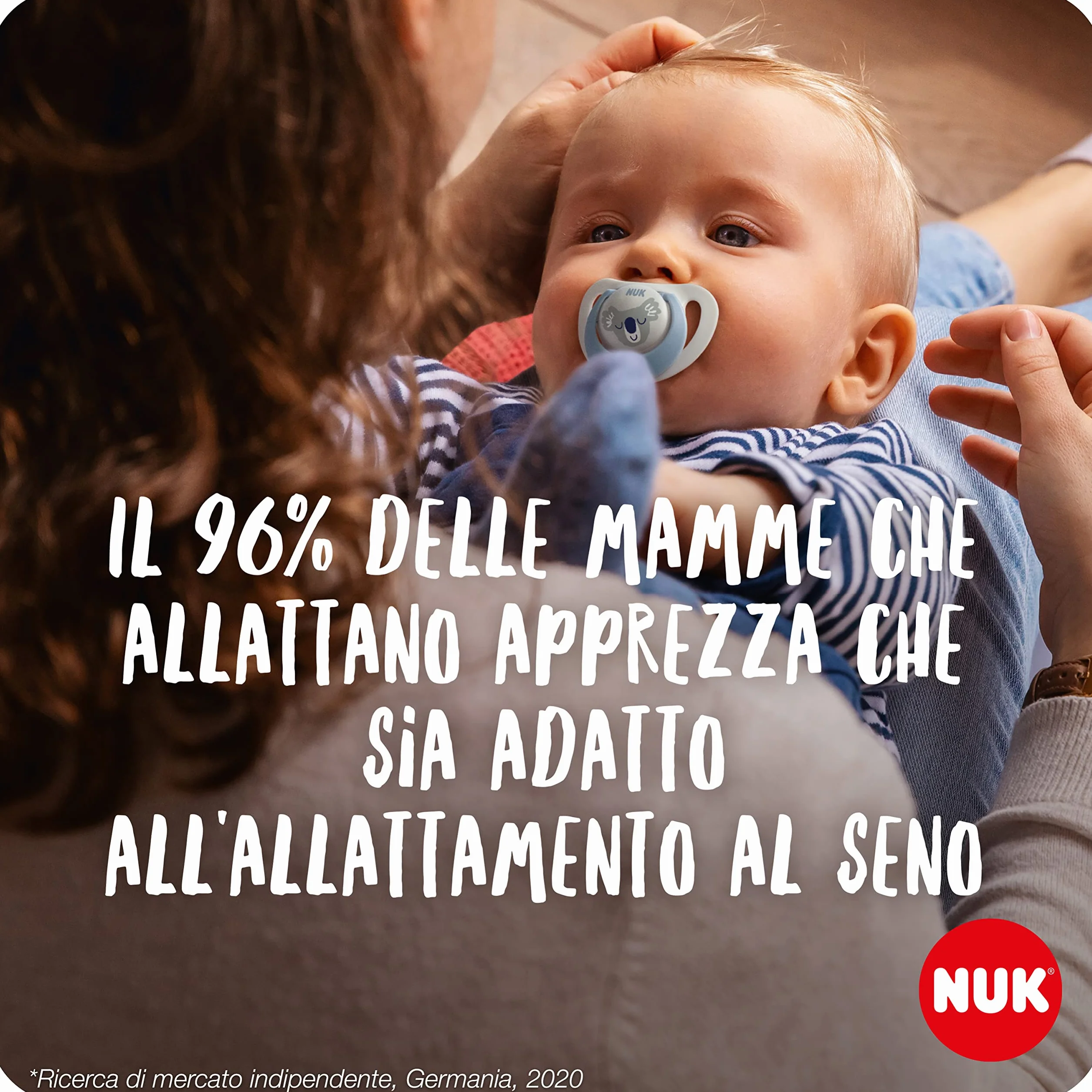NUK Star Day & Night Ciuccio 18-36 Mesi 4 Pezzi Silicone Senza BPA Glow-In-The-Dark Koala
