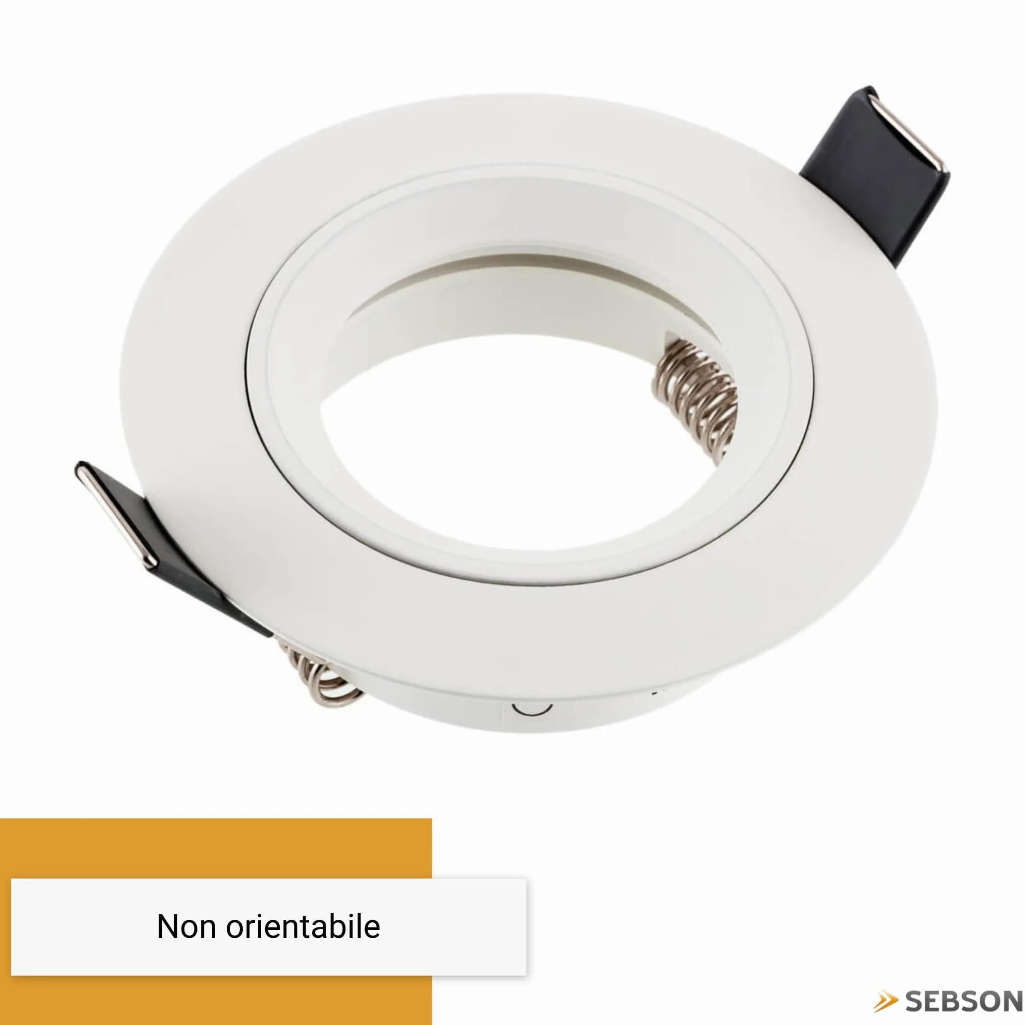 SEBSON Faretto da Incasso incl. Portalampada GU10 - Foro di Montaggio ø65mm | min. 60mm, max. 70mm - Faretti da Soffitto Bianco ø80x24mm - Set da 12