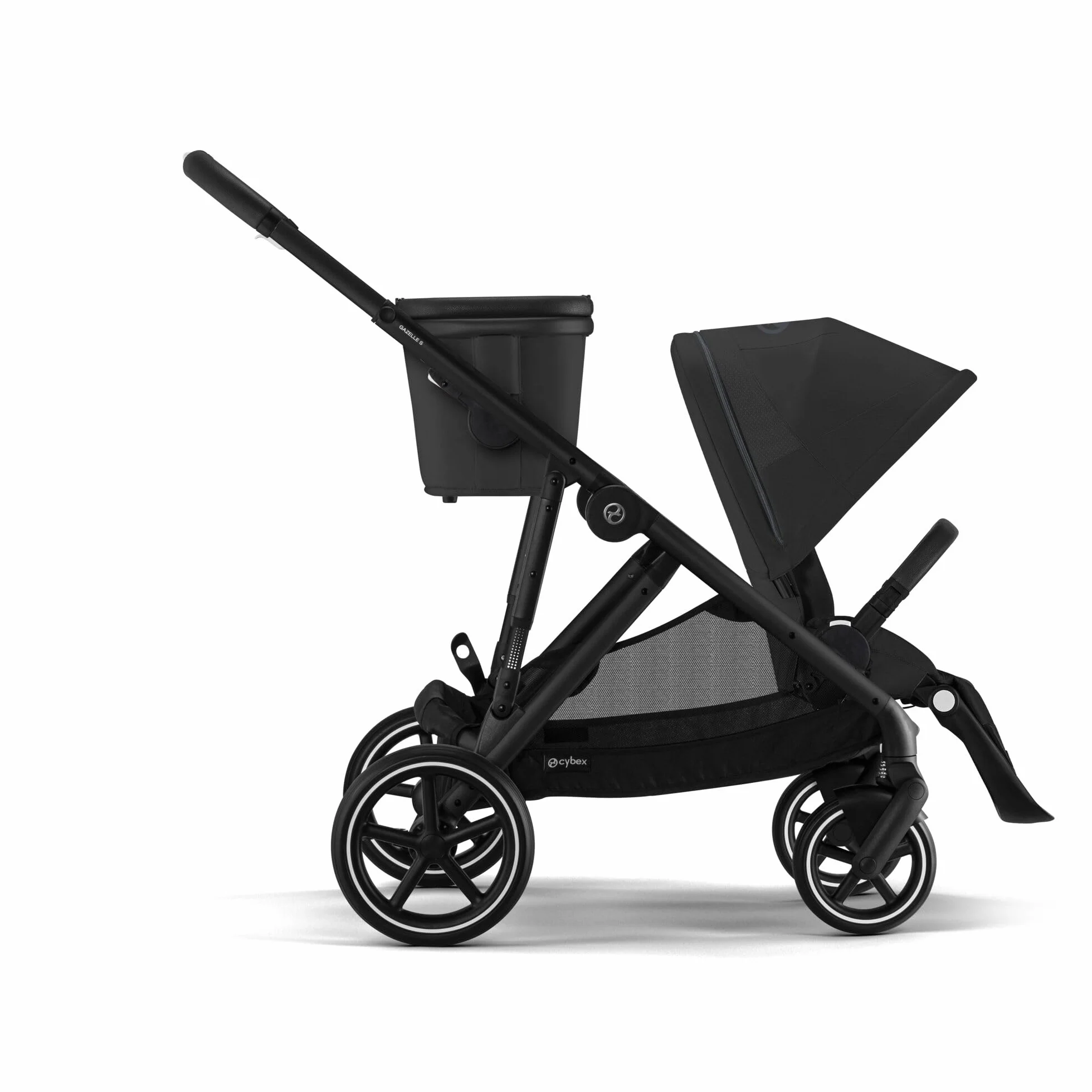 CYBEX Passeggino GAZELLE S Moon Black, all-in-1 22 kg, dalla nascita a 4 anni
