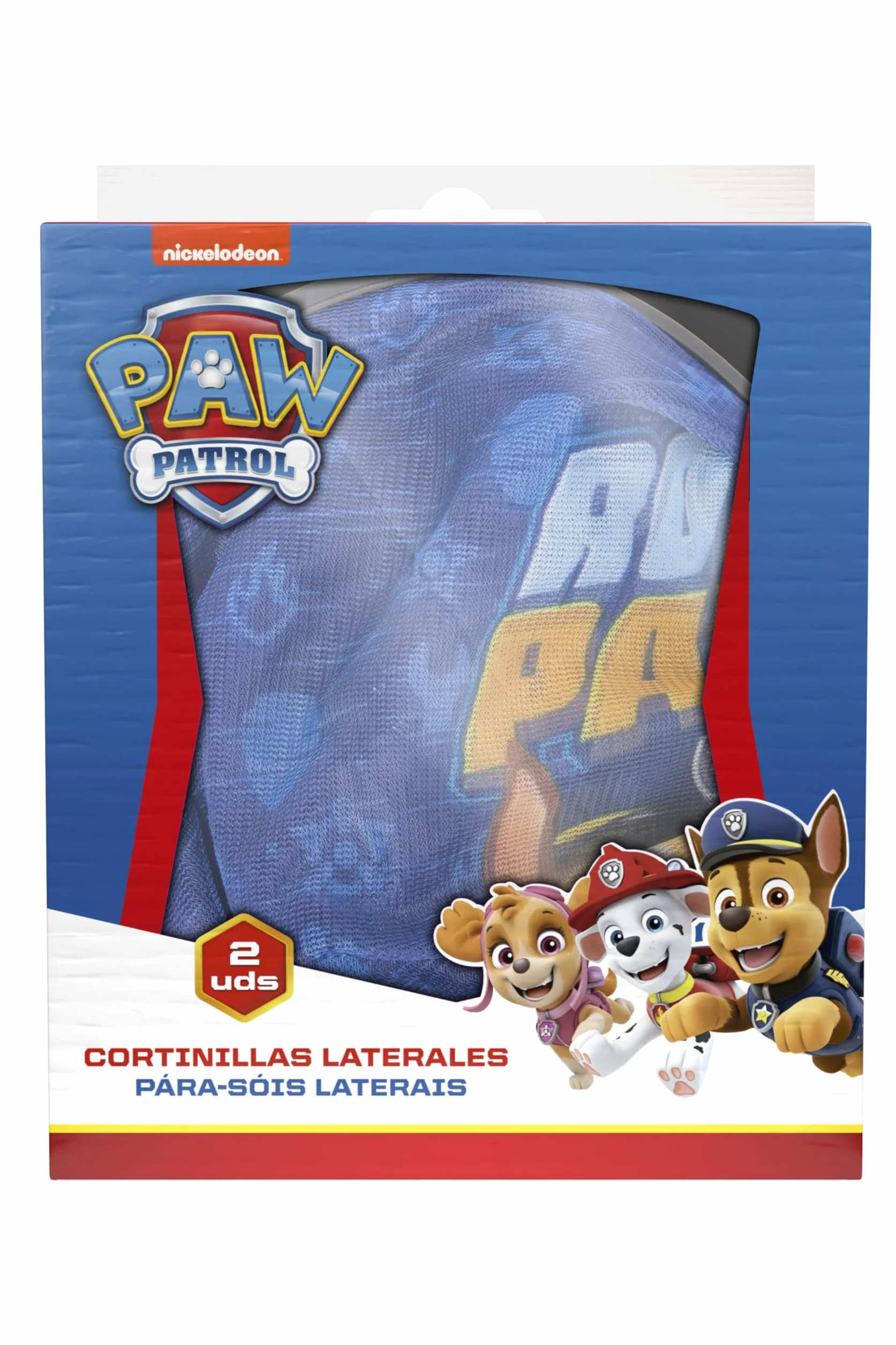 Paw Patrol zasłony boczne mikroperforowane Chase Marshall ochrona przeciwsłoneczna 2 sztuki