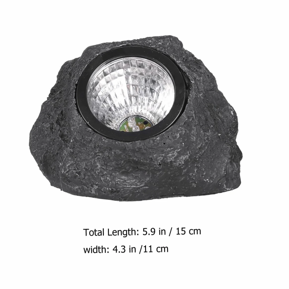 Beavorty Luci Solari da Esterno Impermeabili 2 Pezzi, Lampade da Giardino a Forma di Pietra Artificiale Illuminazione Solare per Paesaggio, Decorazioni per Patio e Cortile Automatiche