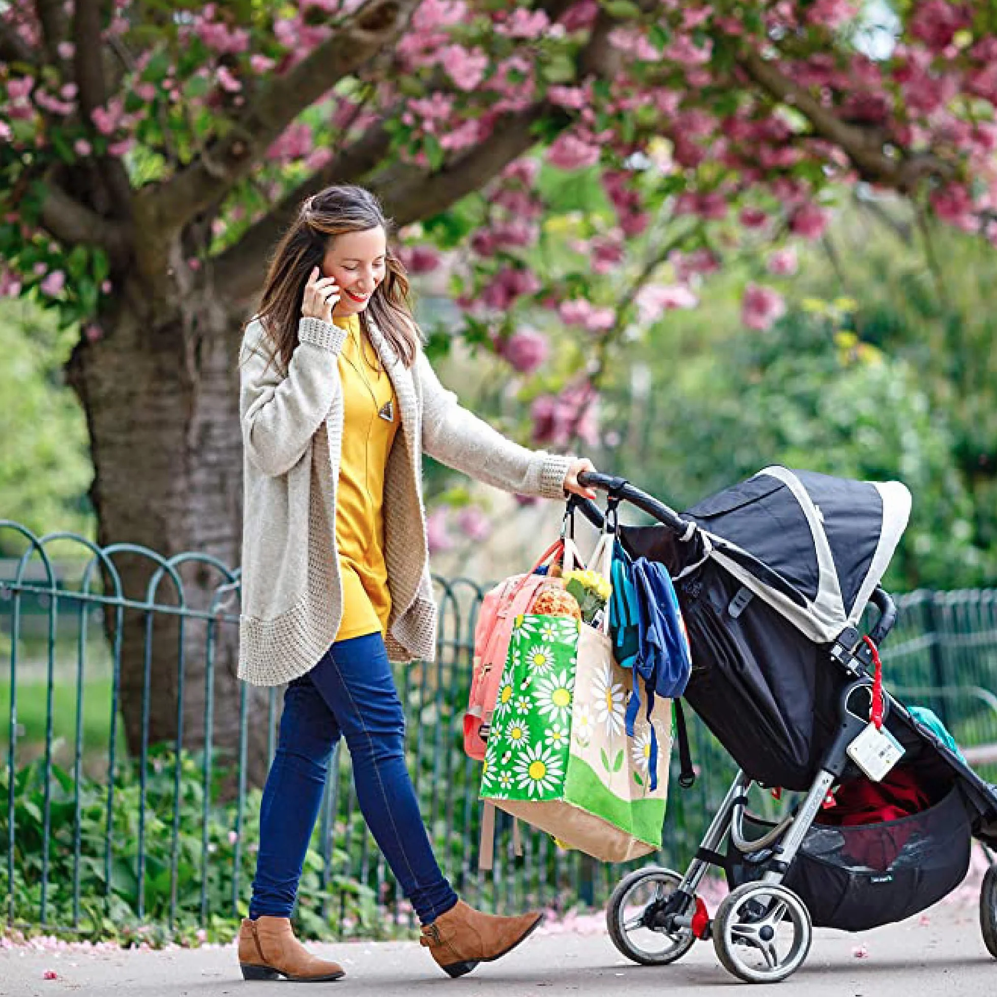 Baby Uma Ganci per Passeggino Porta Borse Universali Antiscivolo Fino a 5 kg Accessori Neonato