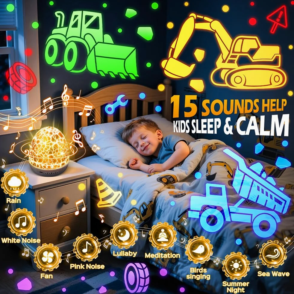Staryou Luce notturna proiettore 15 musica luce notturna cielo stellato proiettore bambini,6 film