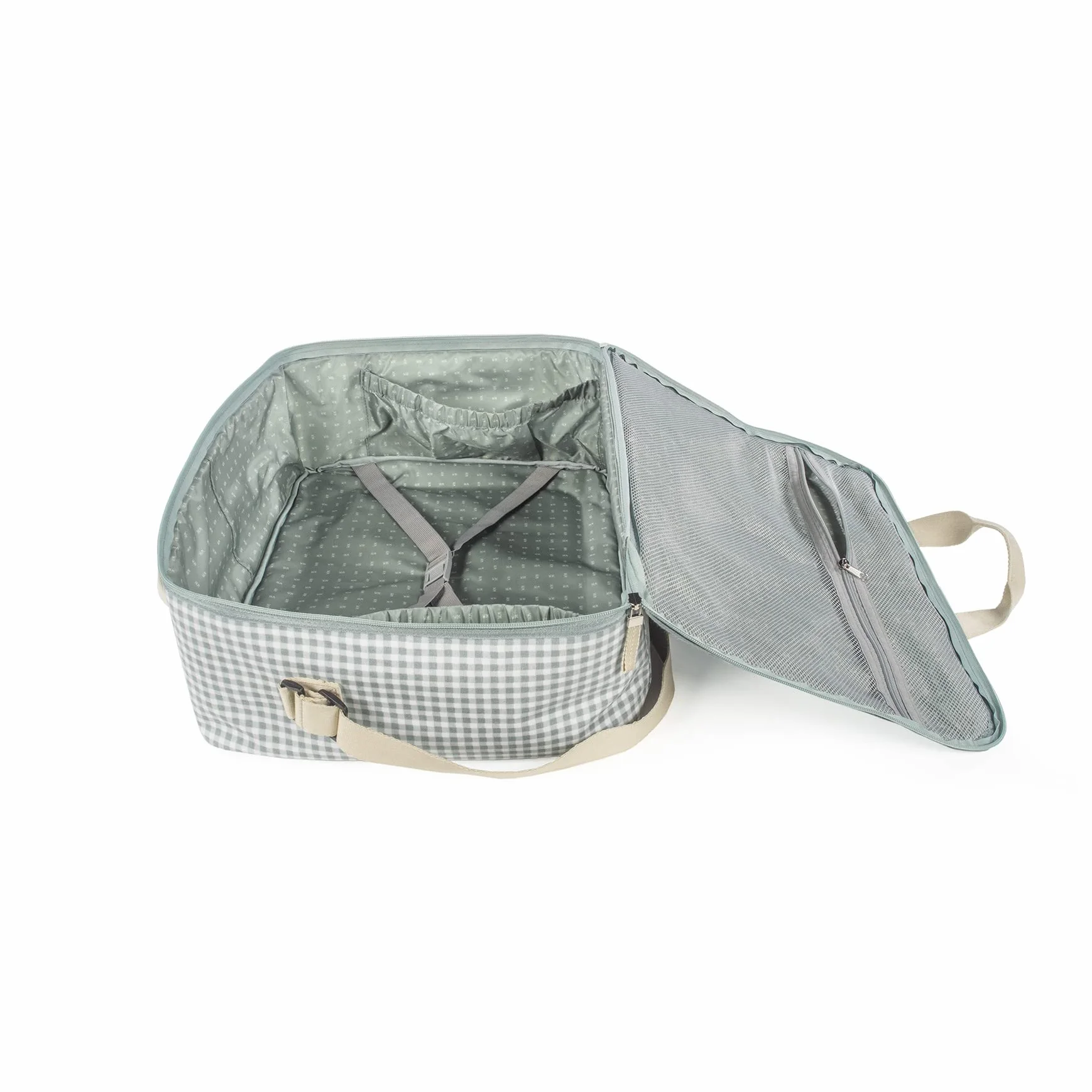 Valigia cestino bambino I Love Vichy Walking Mum