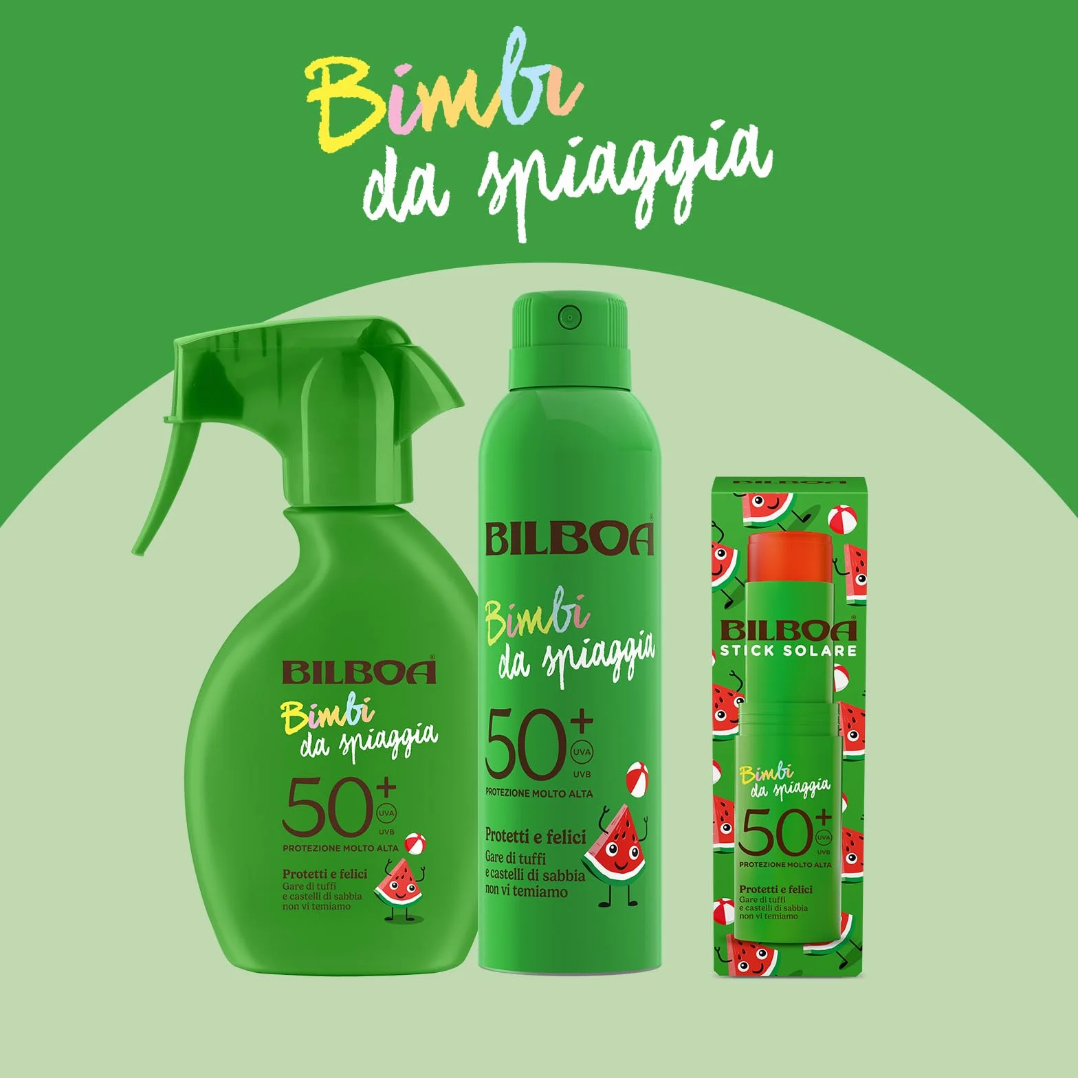 Bilboa Bimbi da Spiaggia Stick Solare SPF 50+ per Bambini Protezione Solare 10 ml