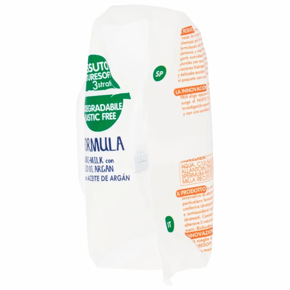 Fria Baby Salviette per Cambio Pannolino con Olio di Argan e Nutrimilk, Idratanti, 70 Pezzi