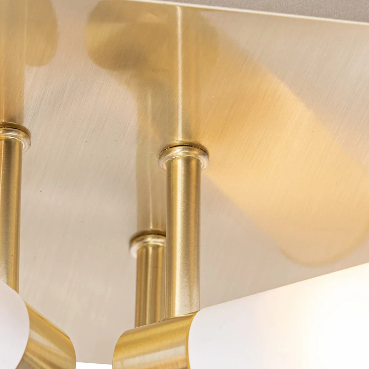 Qazqa bath - Lampada da soffitto Moderno - 4 luce - L 23 cm - Oro/Ottone - Moderno - Bagno
