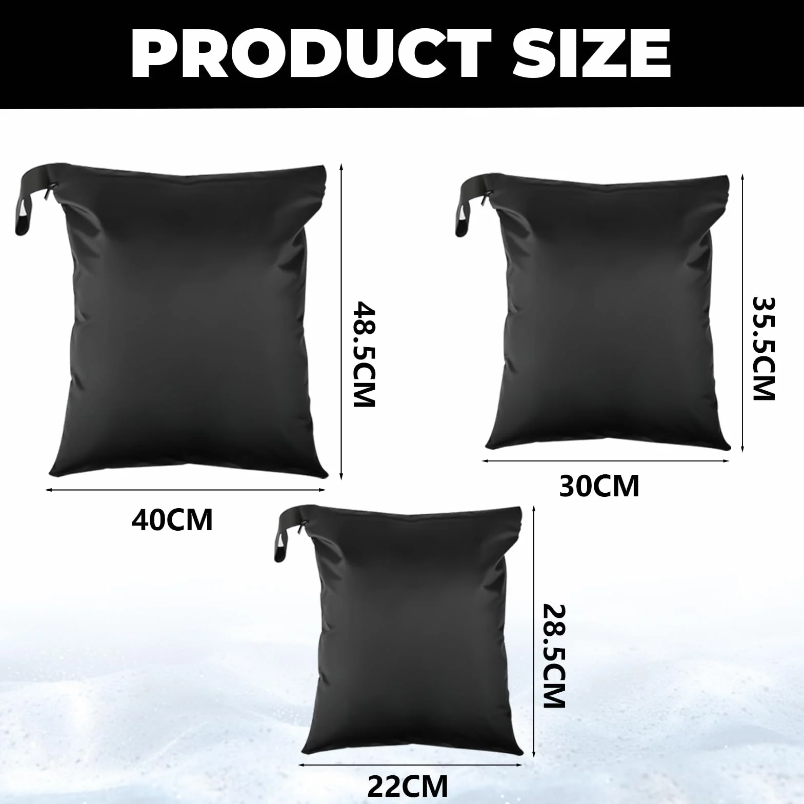 Sacchetti Impermeabili Wet Bag Costumi Bagno, 3 Pezzi, Chiusura Ermetica, Lavabile Riutilizzabile