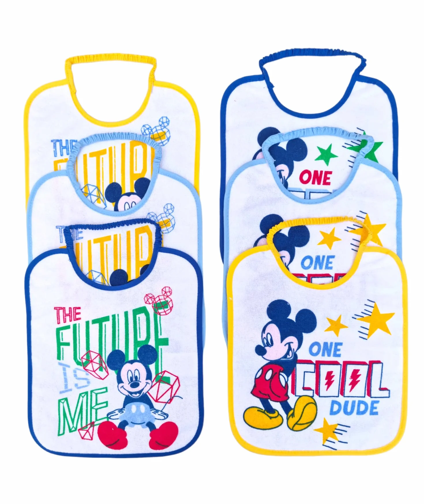 Ellepi bavaglini disney asilo pappa elastico cotone impermeabili