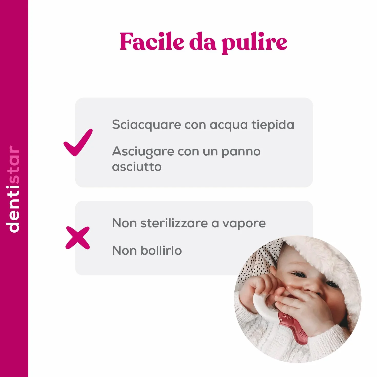 Dentistar Set di 2 Massaggiagengive Rinfrescanti per Bambini - Giocattolo Dentizione Senza BPA Turchese