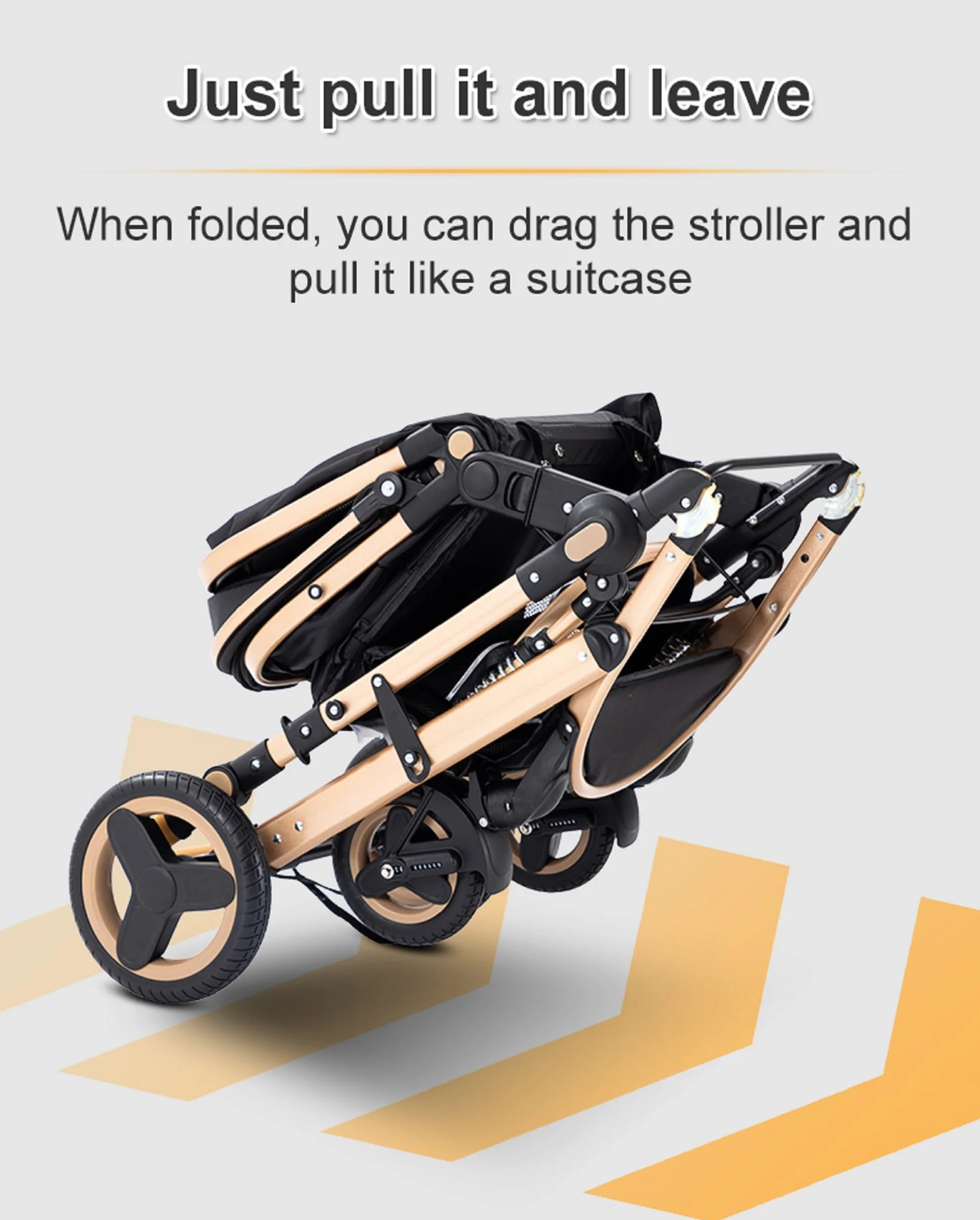 Passeggino 3 in 1 GLOKID Trio con Navicella e Seggiolino, fino a 25 kg, 4 Ruote con Ammortizzatori