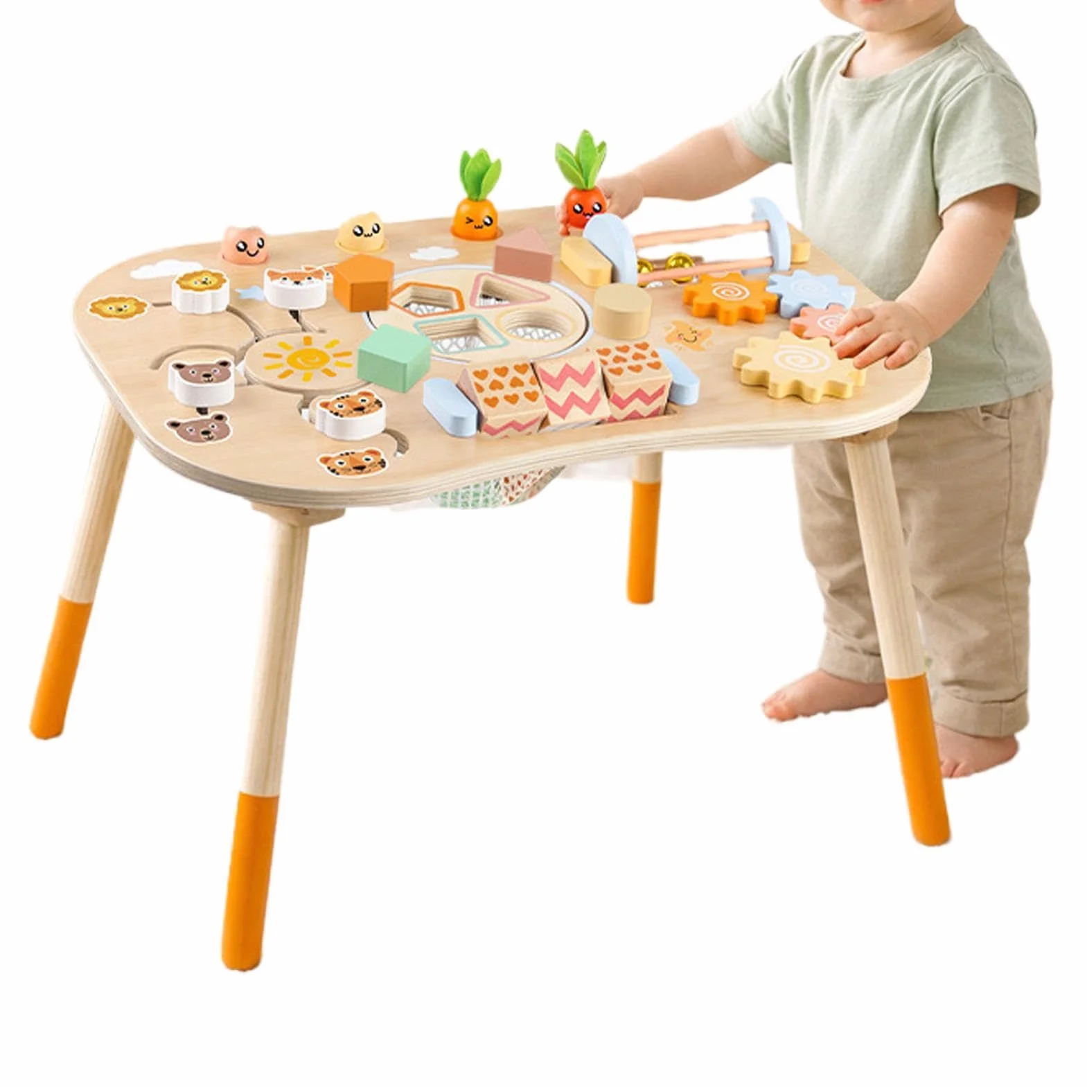 Tavolo Attività per Bambini 1-3 Anni Gioco Interattivo Sensoriale Regalo Compleanno