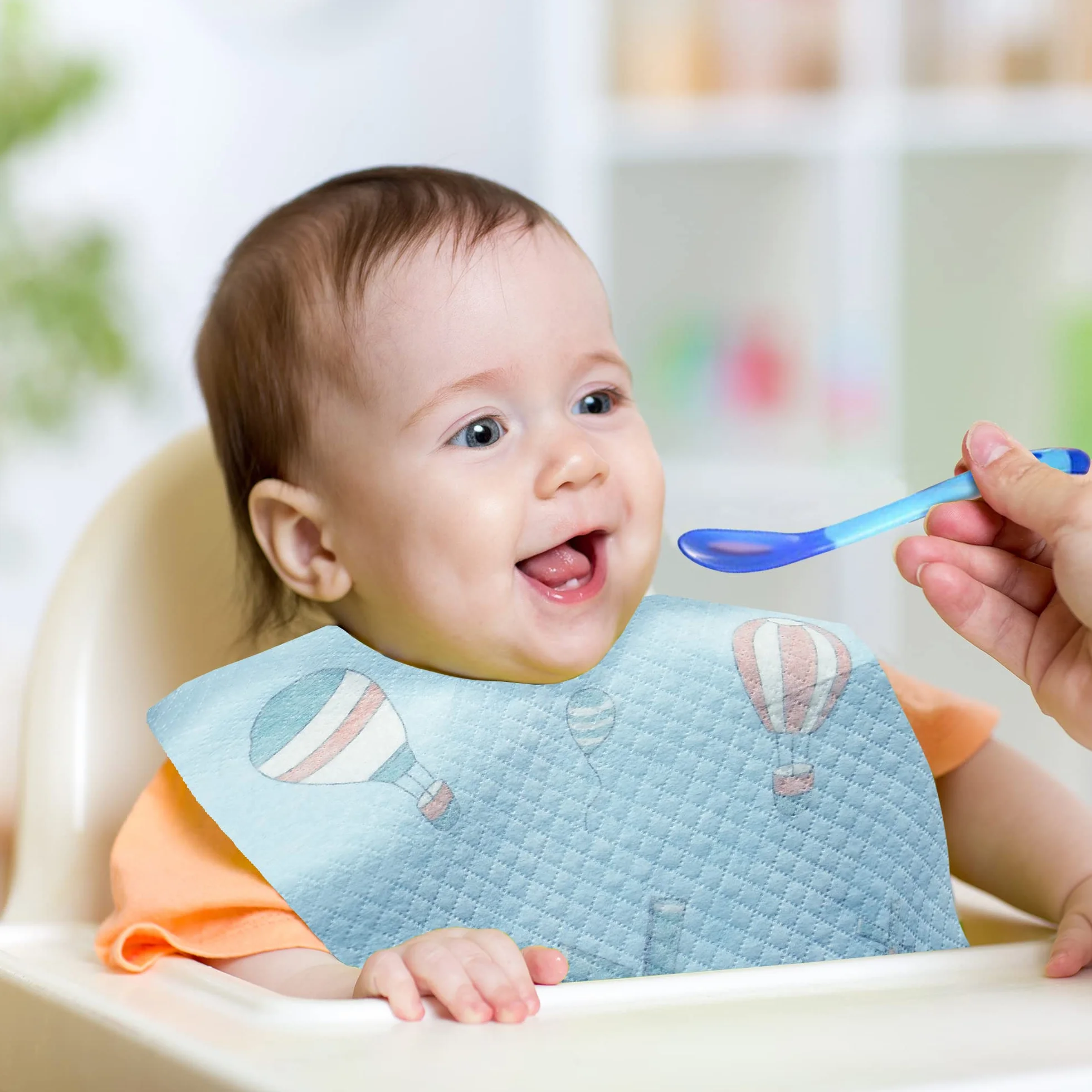 Bavaglini Usa e Getta Bambini Monouso 60 Pezzi Impermeabili