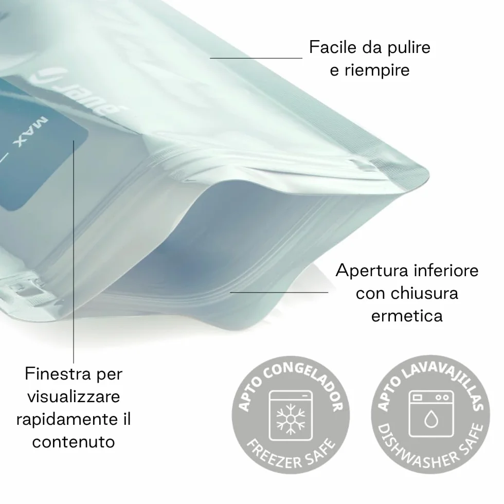 Jané Sacchetti Riutilizzabili per Pappa 100 ml, 12 Pezzi, BPA Free