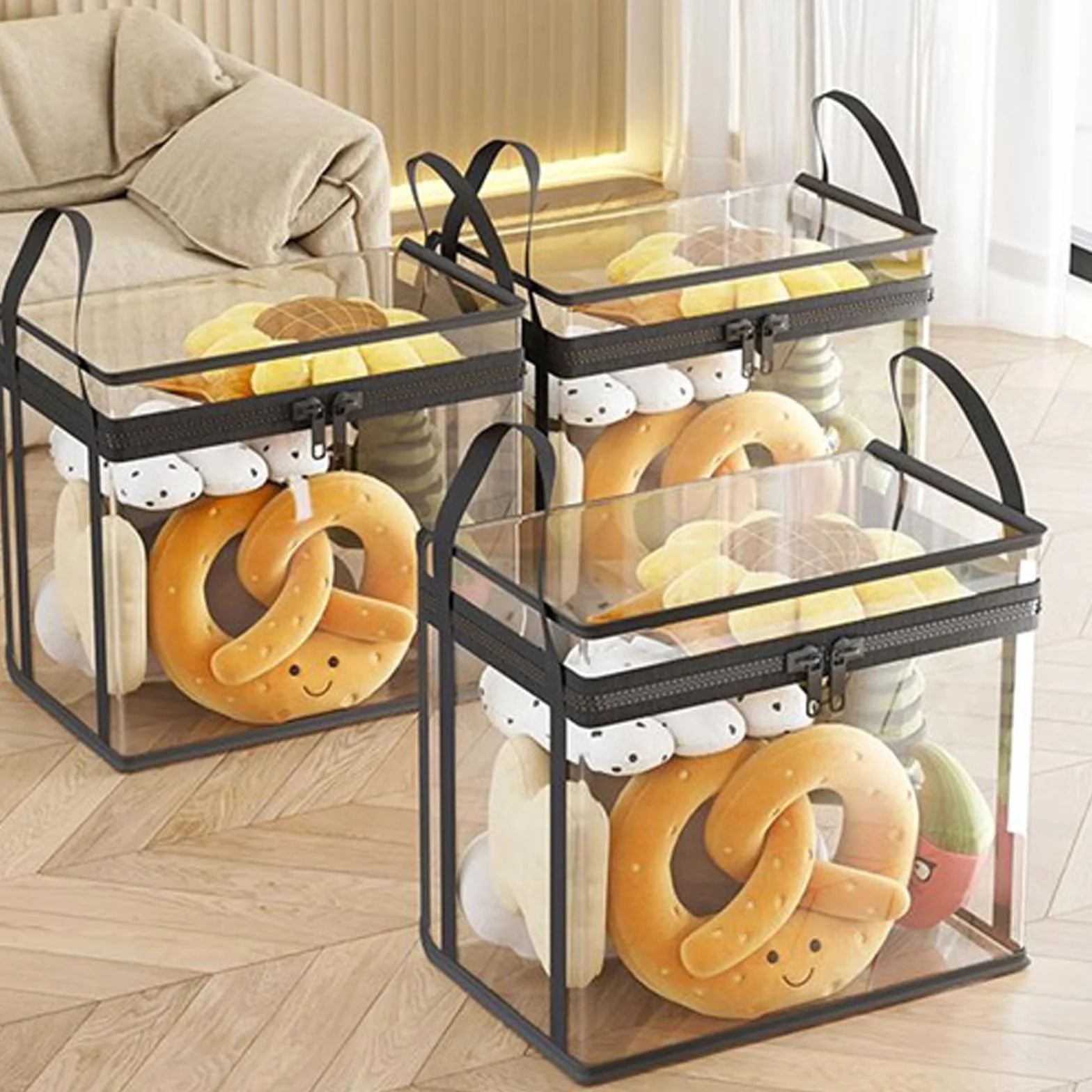 Contenitore PVC Pesante 50L per Asilo Nido e Aula - Cerniere Lunghezza, Design Salvaspazio