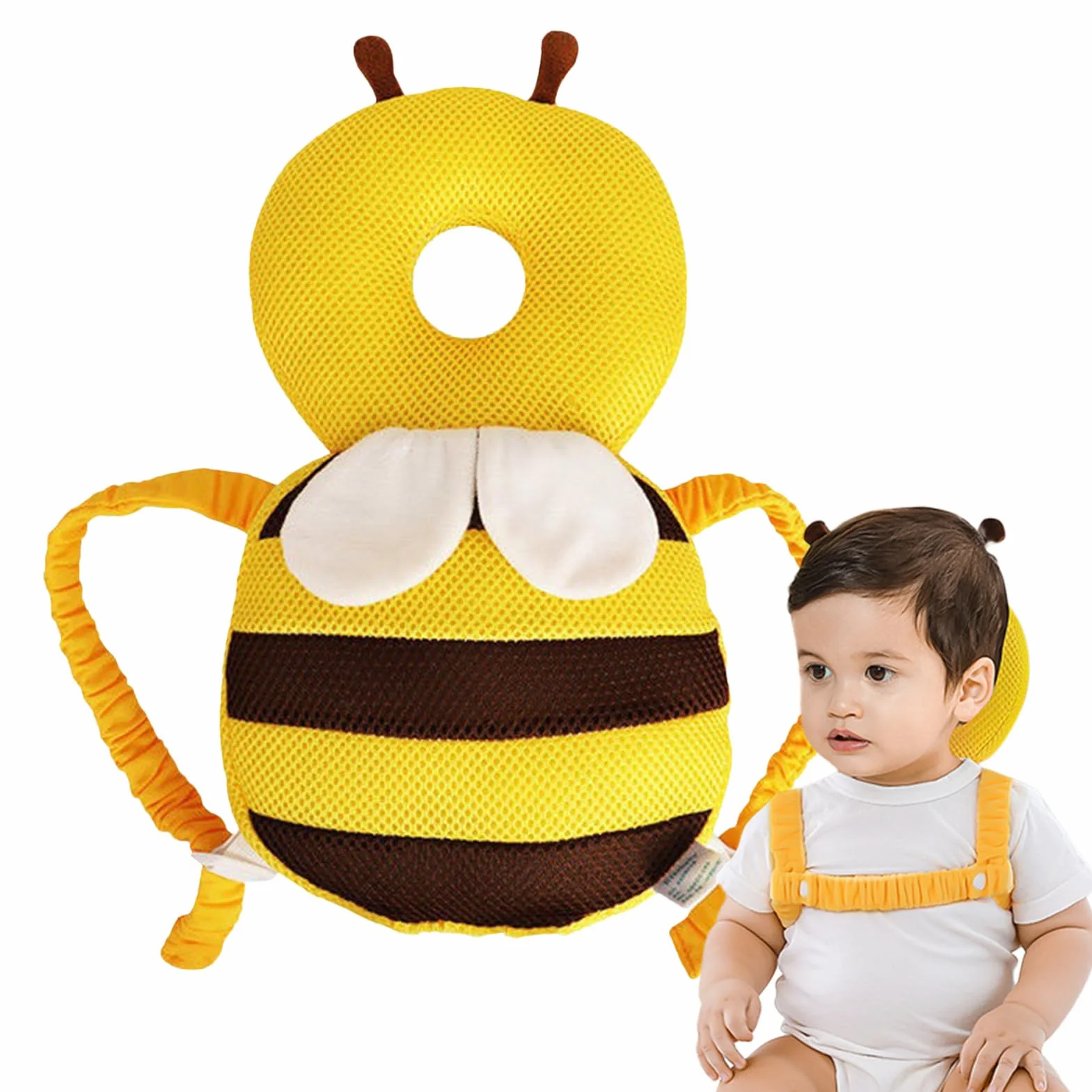 Cuscino Protezione Testa Bambino Neonato Regolabile Sicurezza Gattonare Camminare