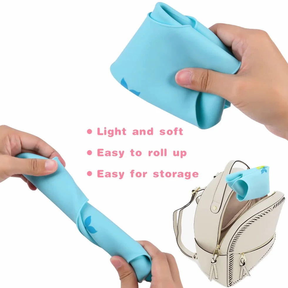 Bavaglini 3D Silicone Impermeabile Senza BPA 2PCS con Tasca Raccoglipappa 4 Misure Regolabili per Bambini Neonati Dinosauro Balena