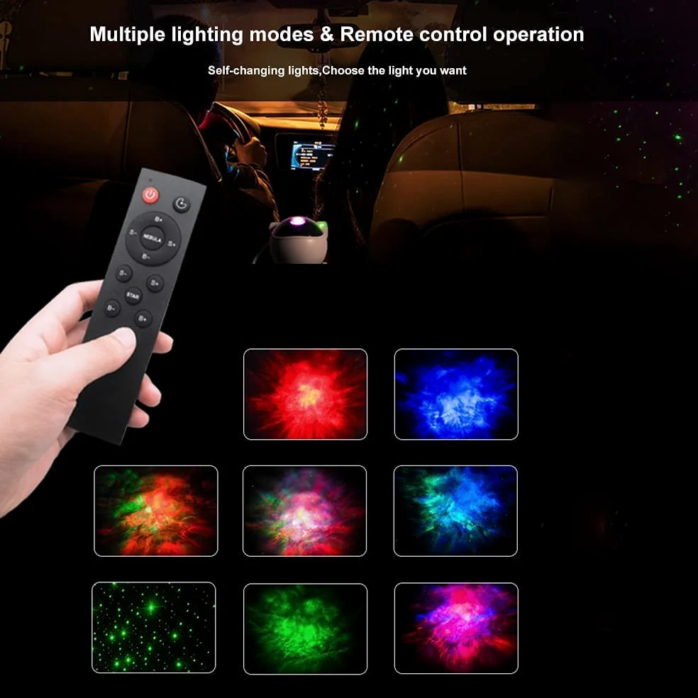 Proiettore di luce notturna stellata Astronauta Lampada di proiezione a LED con telecomando Angolo della testa regolabile Bambini Adulti Casa Festa Decorazione Soffitto Natale