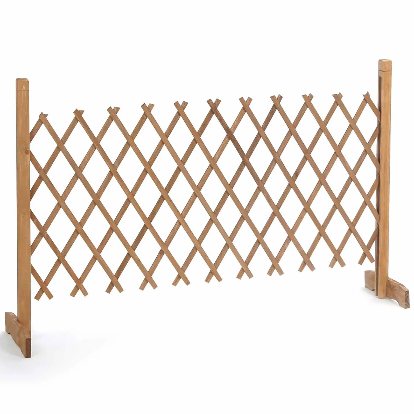 Probache Barriera estensibile in legno reticolato 30-150 cm