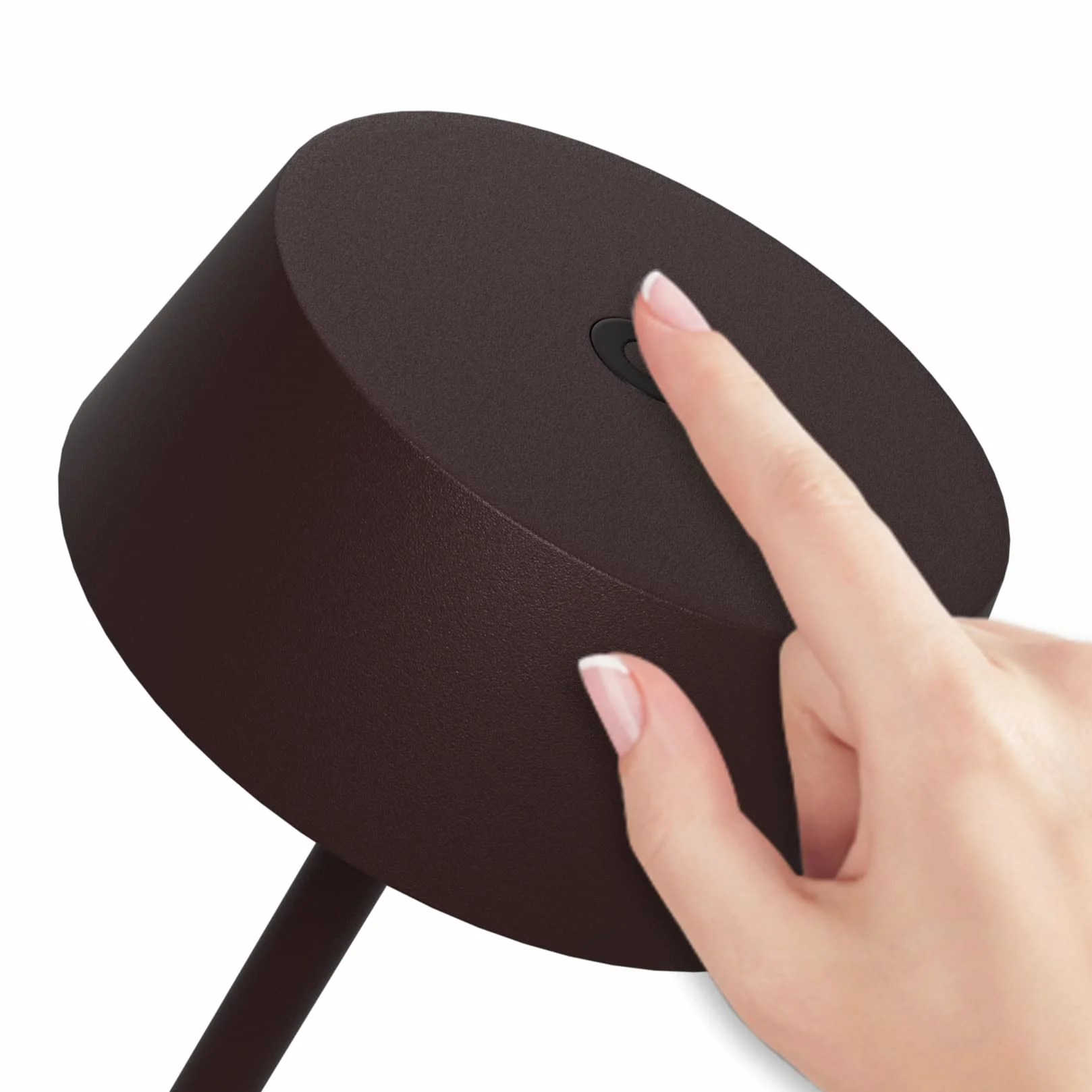 K-Bright 2 pezzi Lampada da tavolo, Luce calda Colore 3000K, Impermeabile IP54 lampade da tavolo senza fili, Ideale per cene in giardino, pub, feste, terrazze(Rosso ruggine)
