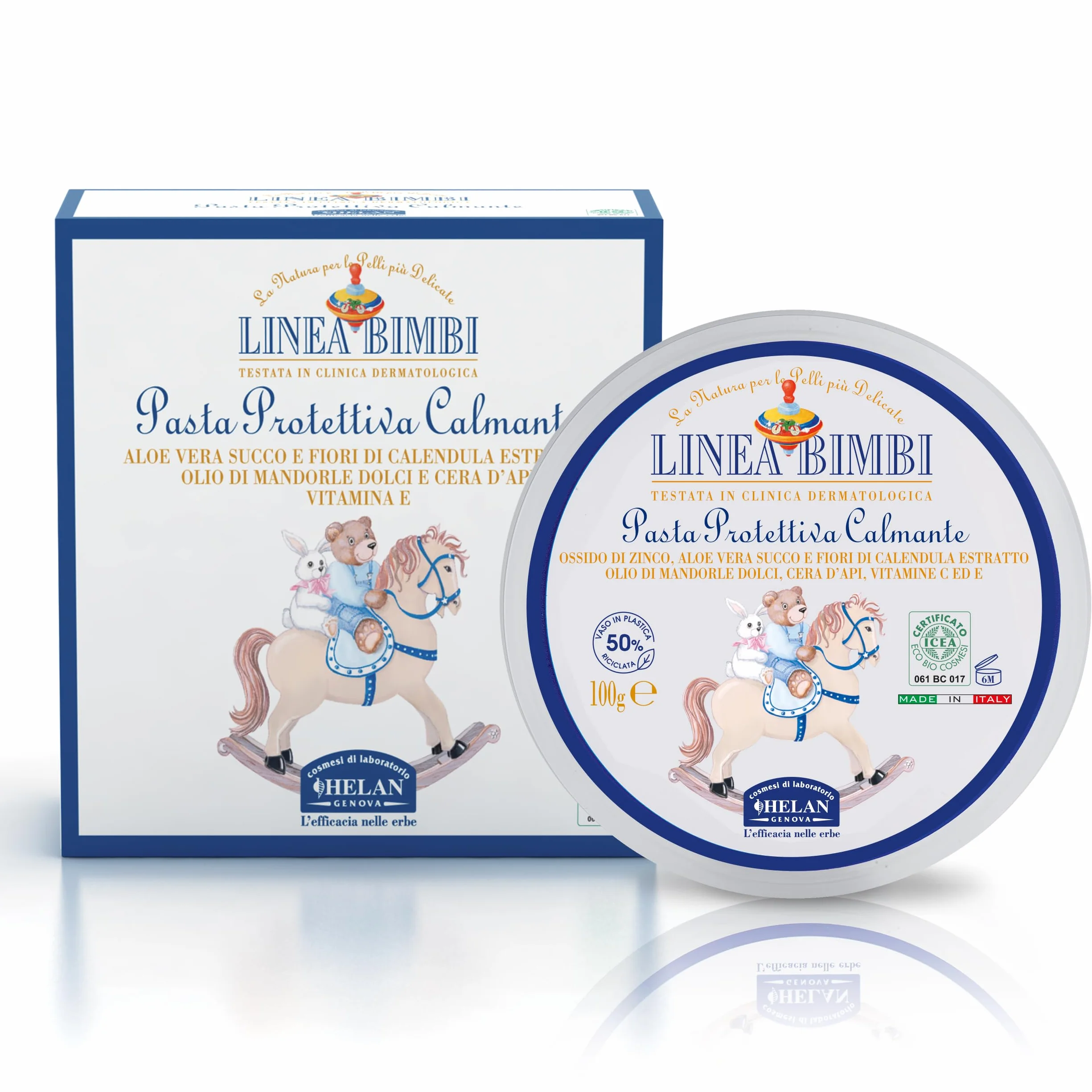Helan Linea Bimbi Bio Pasta Protettiva Calmante Crema Cambio Pannolino 100g