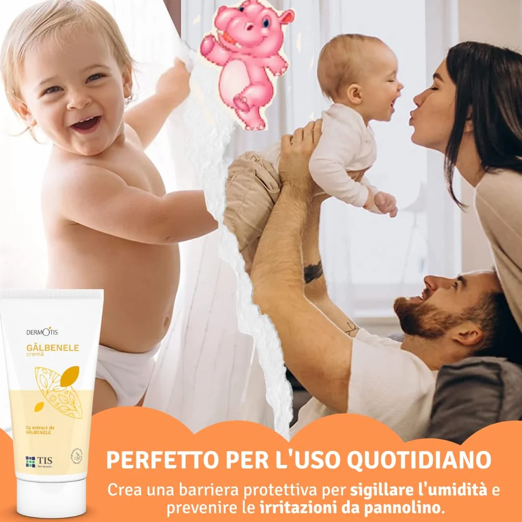 TIS Crema Calendula 100ml Lenitiva Eritemi Scottature Arrossamenti Dermatiti Punture Insetti Ustioni Irritazioni