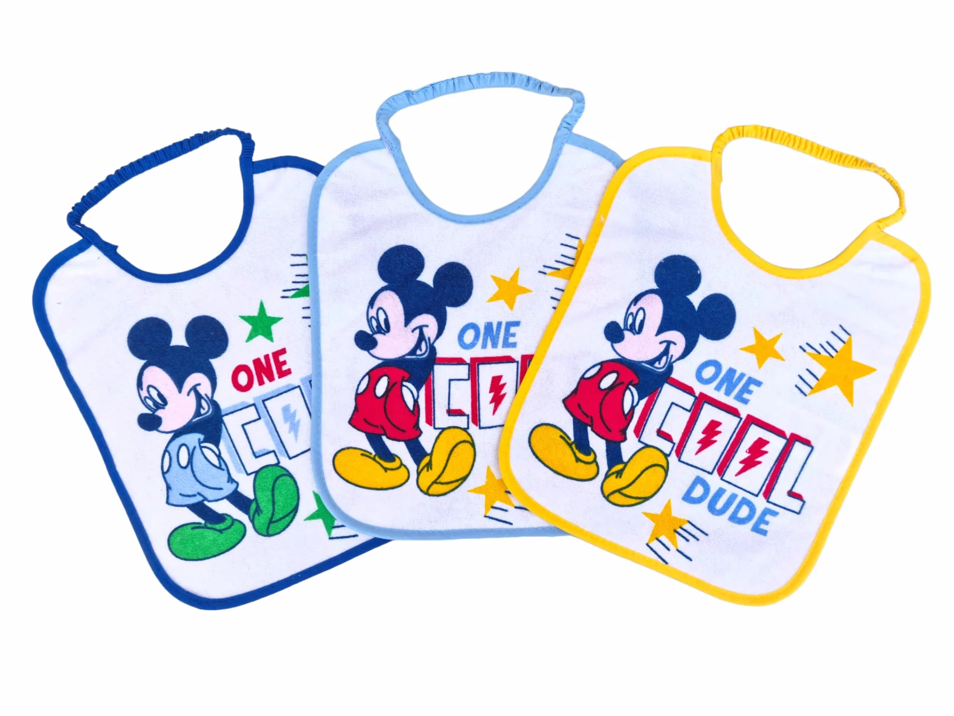 Ellepi bavaglini disney asilo pappa elastico cotone impermeabili