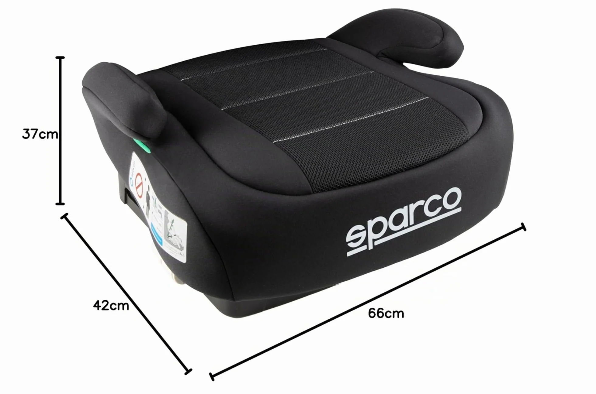 Sparco Rialzo auto ISOFIX R129/03 125-150 cm 6-12 anni senza schienale
